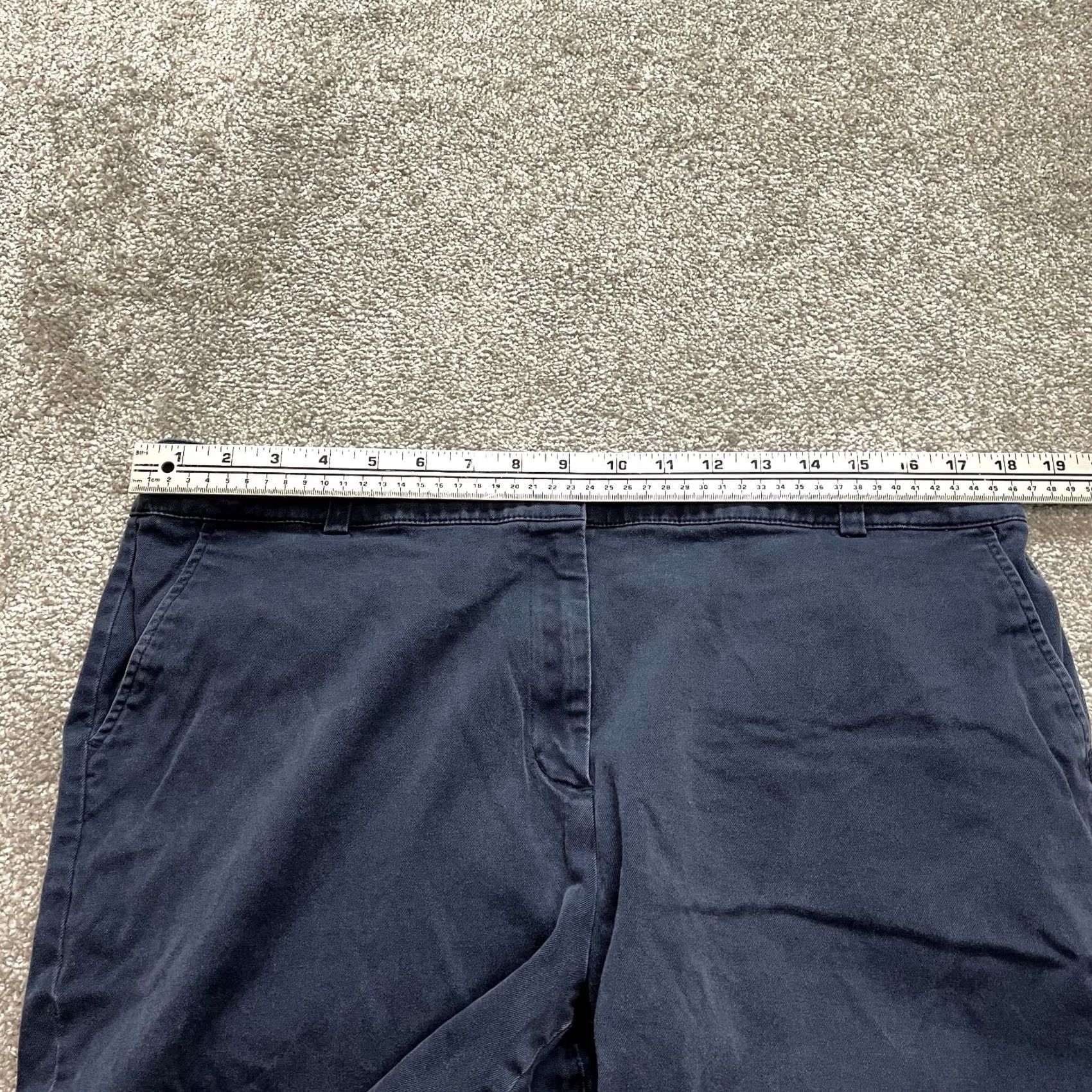Vintage Duck Head Chino Shorts Womens 16 Navy Blue Cotton Solid Casual Pockets 12" Combo Size 25" / US 0 / IT 36 - 5 Thumbnail