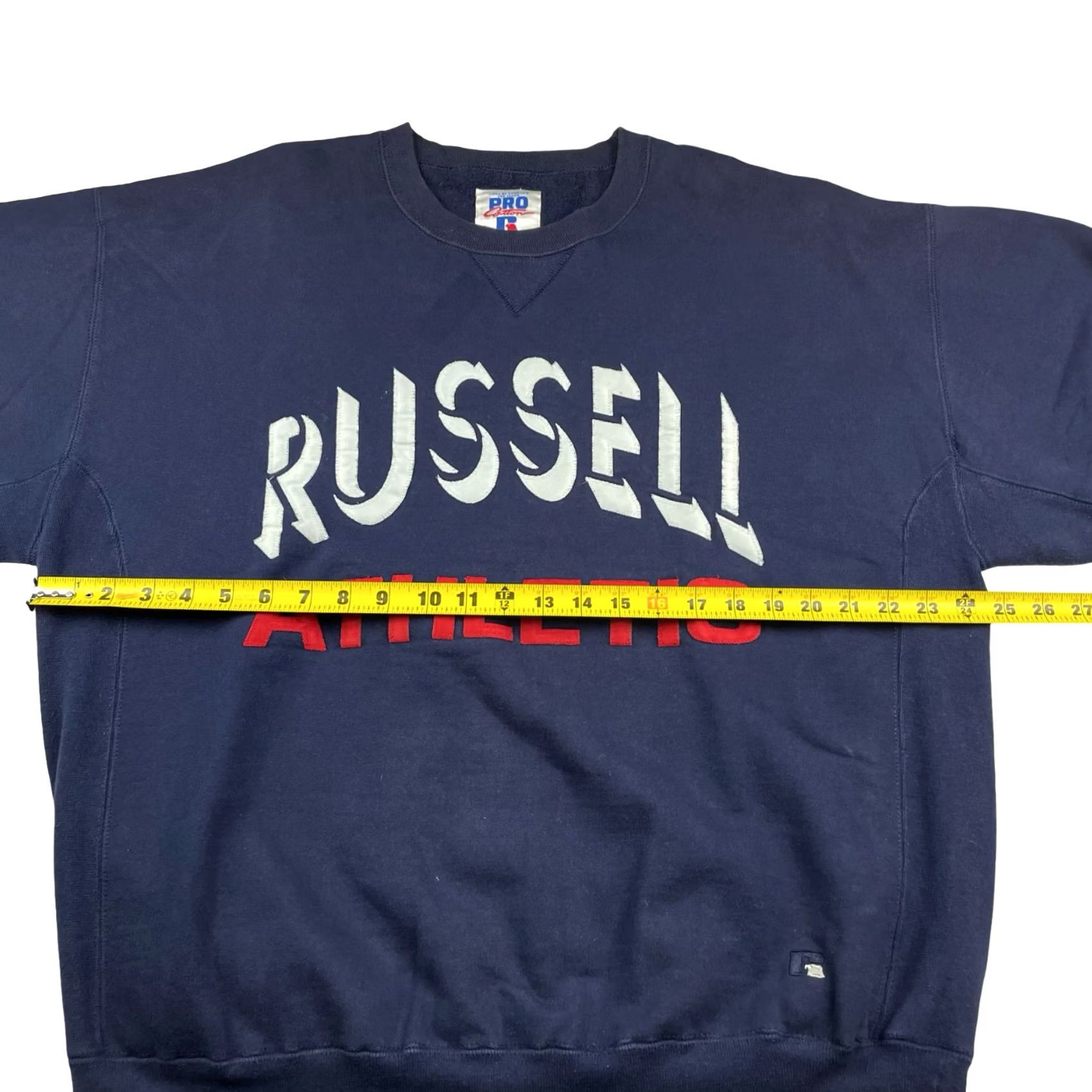 Russell Athletic VINTAGE Russell Athletic Men’s Sweatshirt XL Navy Blue Crew Neck USA Logo Sewn/Stitched Cotton/Polyester Fleece Size US XL / EU 56 / 4 - 6 Thumbnail