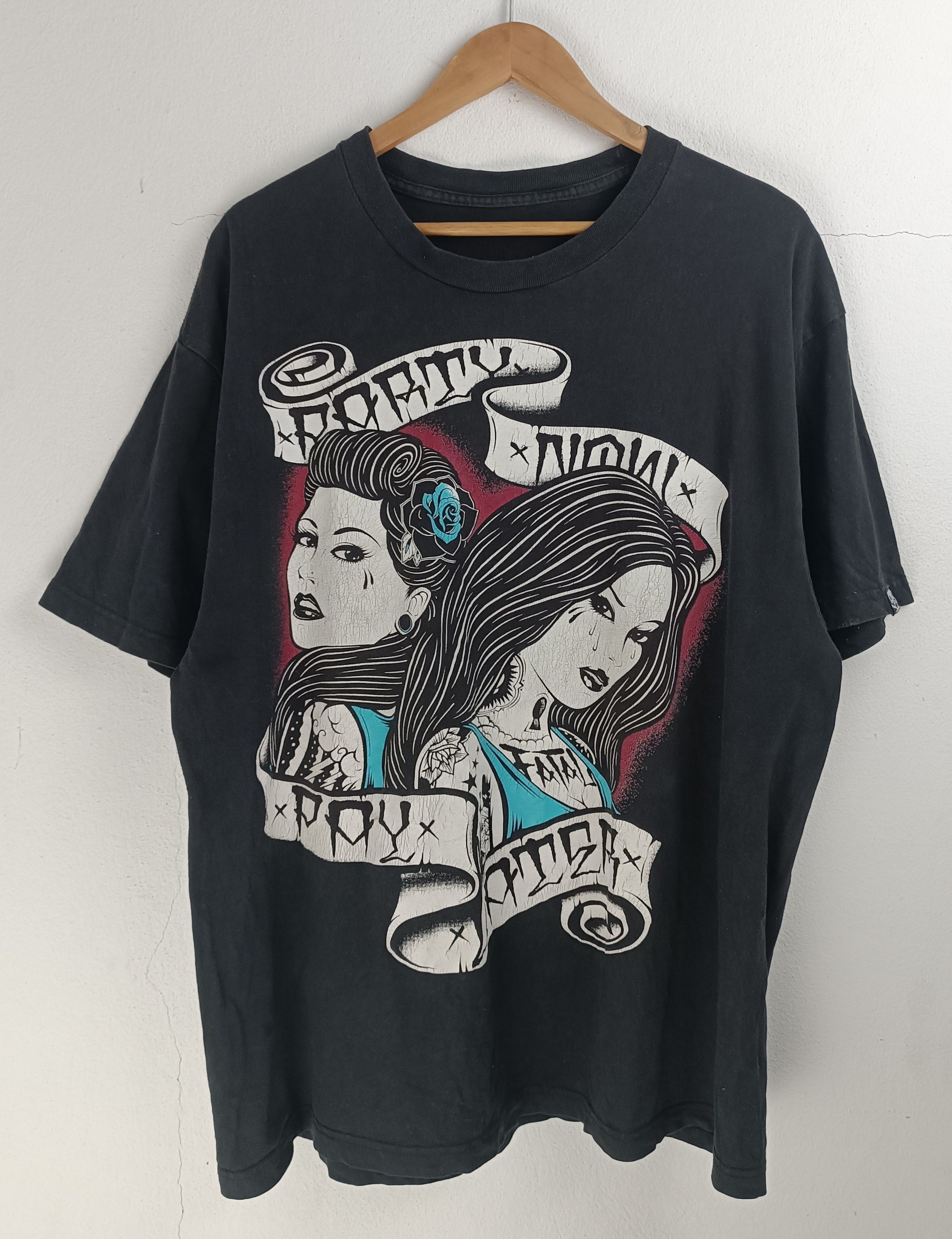 Vintage VINTAGE Y2K FATAL PARTY NOW PAY LATER SEXY ADULT TATOO PUNK Size US XL / EU 56 / 4 - 3 Thumbnail