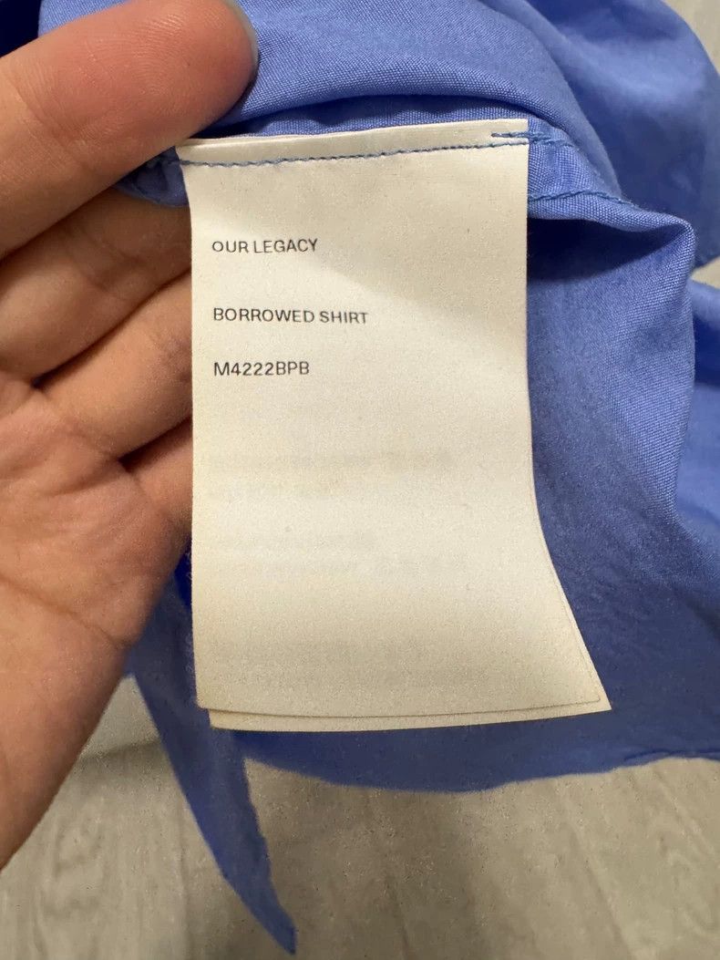 Our Legacy Our Legacy size46 Blue shirt Size US S / EU 44-46 / 1 - 9 Thumbnail