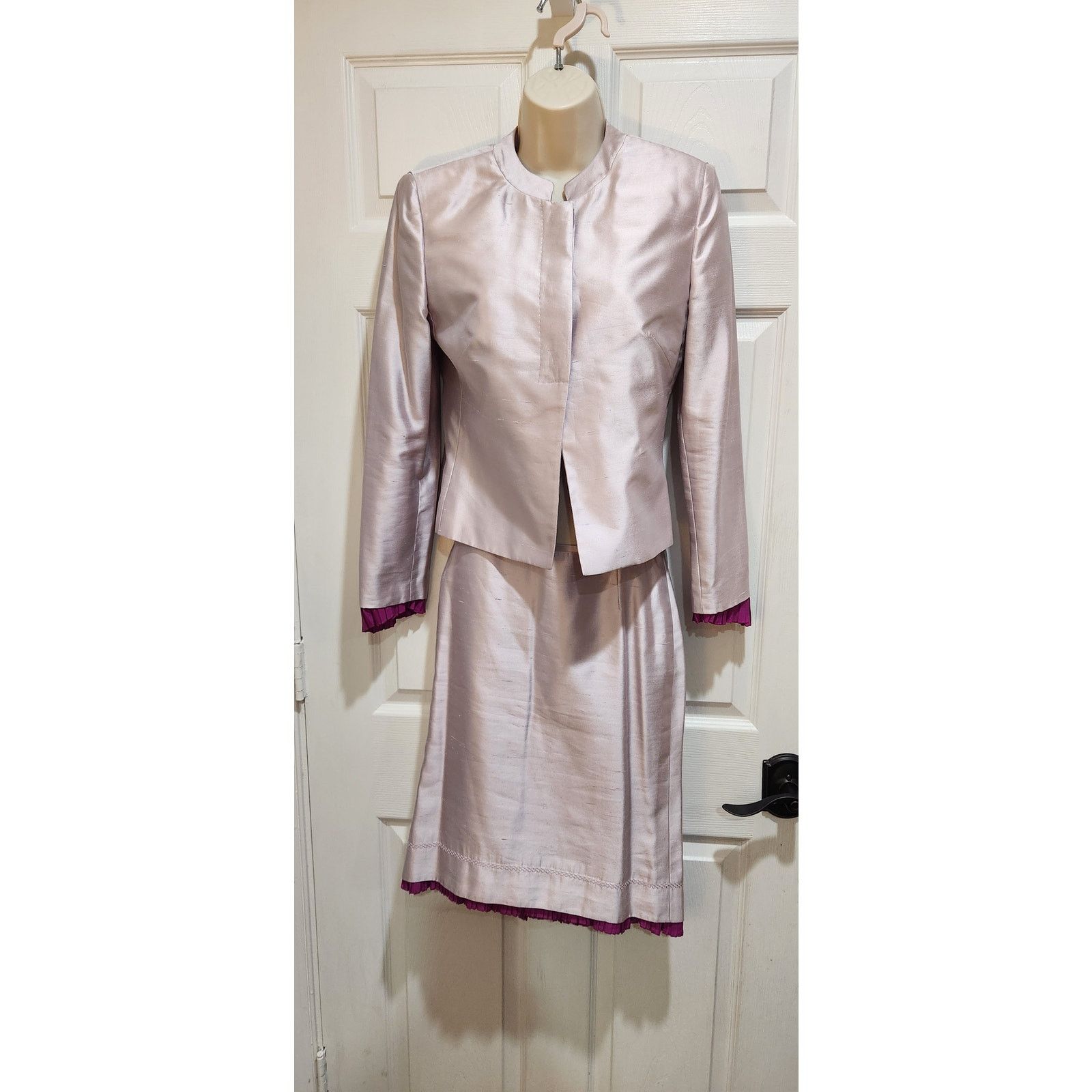 Versace Gianni Versace Silk Skirt Suit Set Size S / US 4 / IT 40 - 1 Thumbnail