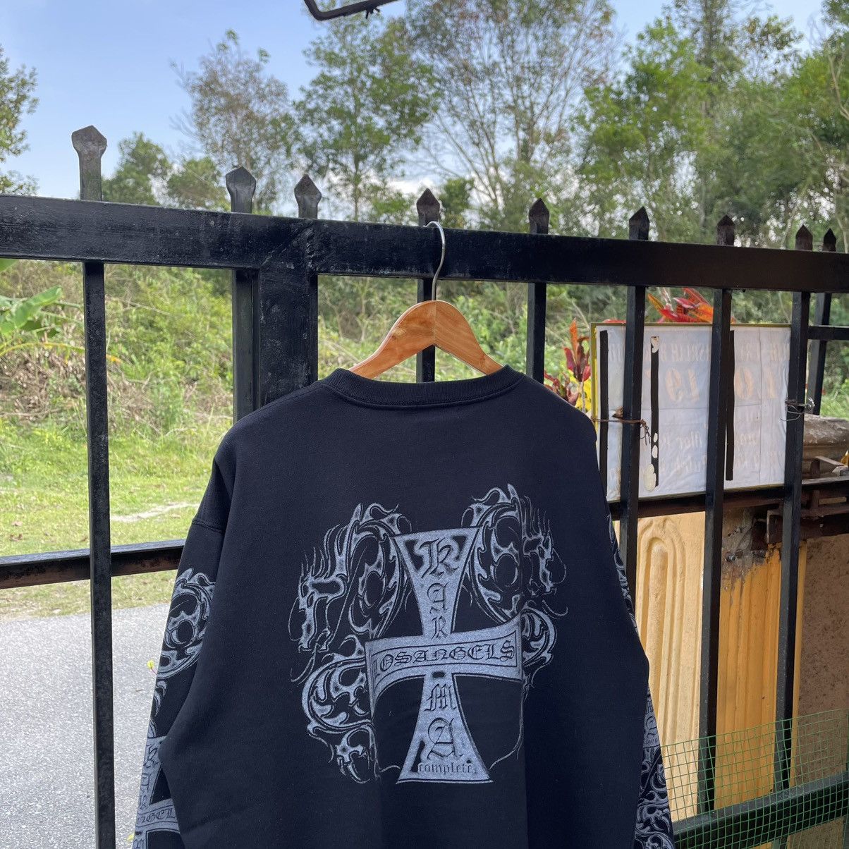 Japanese Brand 🔥Vintage Karma Skateboard Big Flame Cross Logo Sweatshirts Size US M / EU 48-50 / 2 - 2 Thumbnail