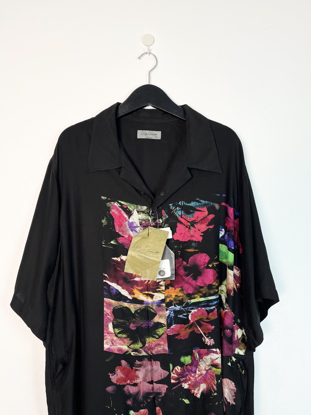 Yohji Yamamoto NWT Yohji Yamamoto Pour Homme Flashi PKB Flower Silk Shirt Size US XL / EU 56 / 4 - 2 Thumbnail