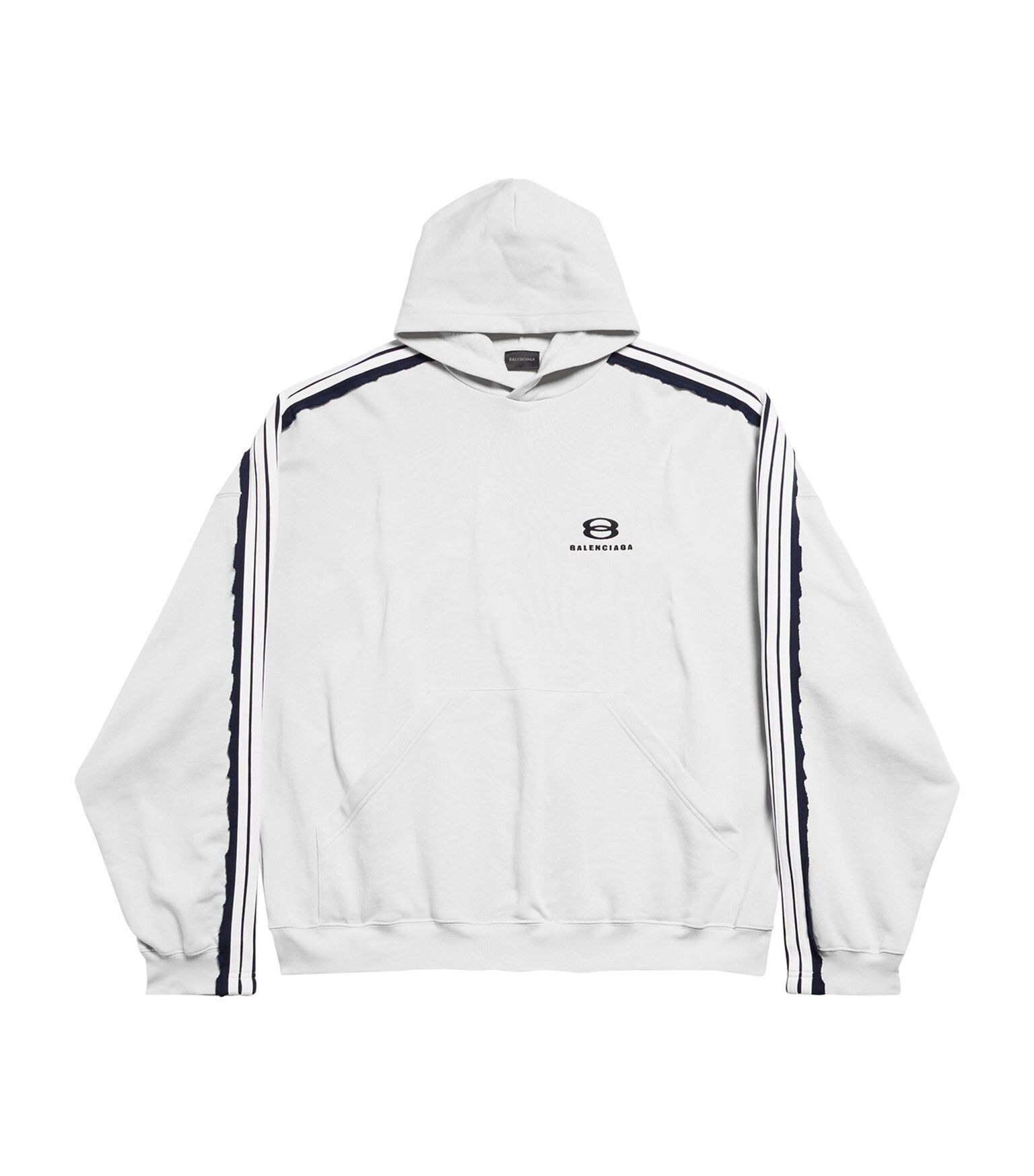 Balenciaga o1tr1nto0526 Unity Sports Icon Large Hoodie in Dirty White Size US M / EU 48-50 / 2 - 1 Thumbnail