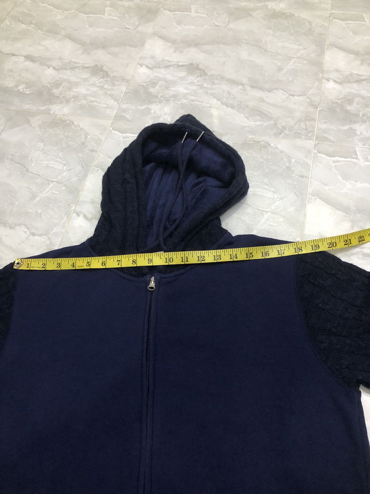 Japanese Brand Viccess Cable Knit Sleeve & Hood Zip Hoodie Size US L / EU 52-54 / 3 - 13 Thumbnail