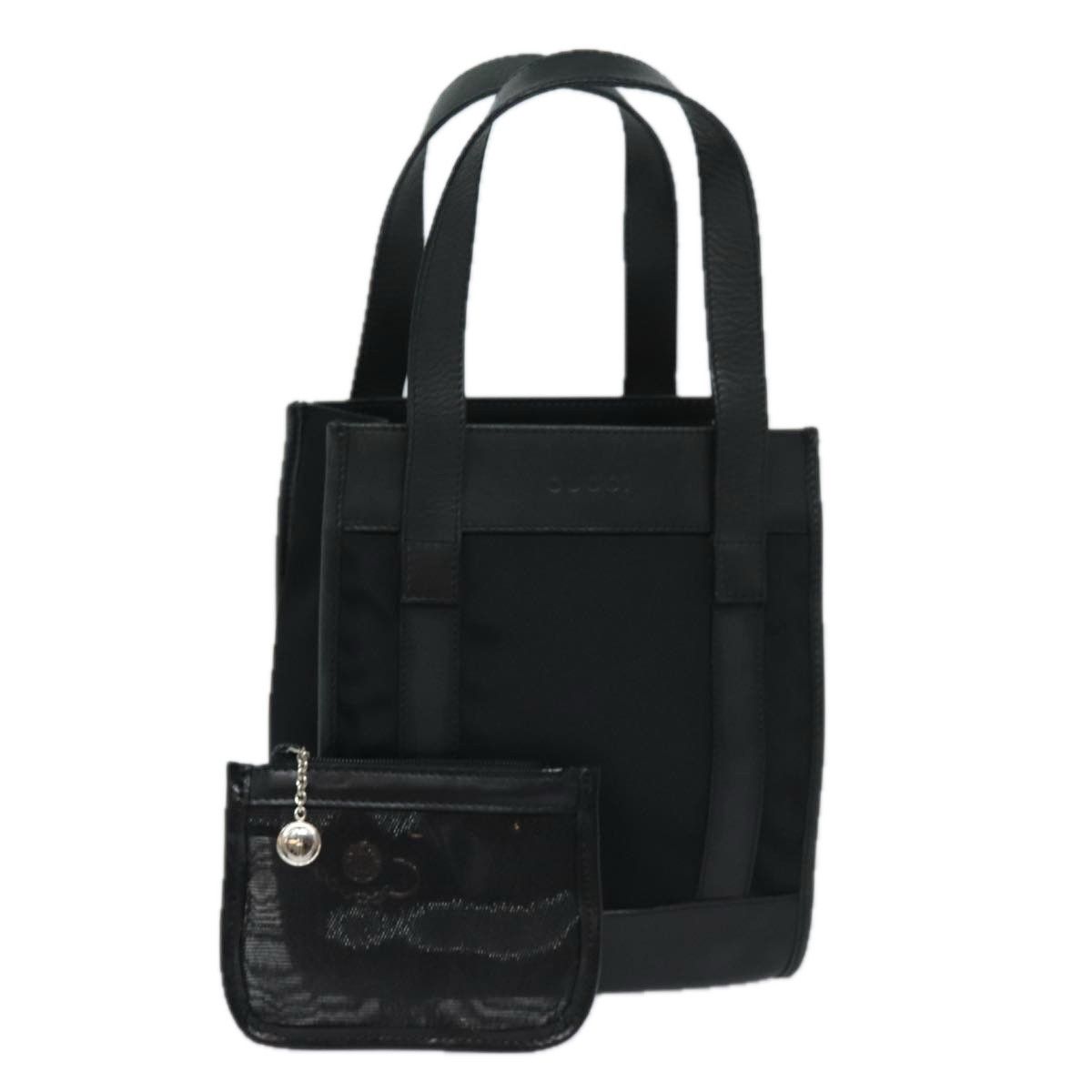 Black Synthetic Handbag (Pre-Owned)