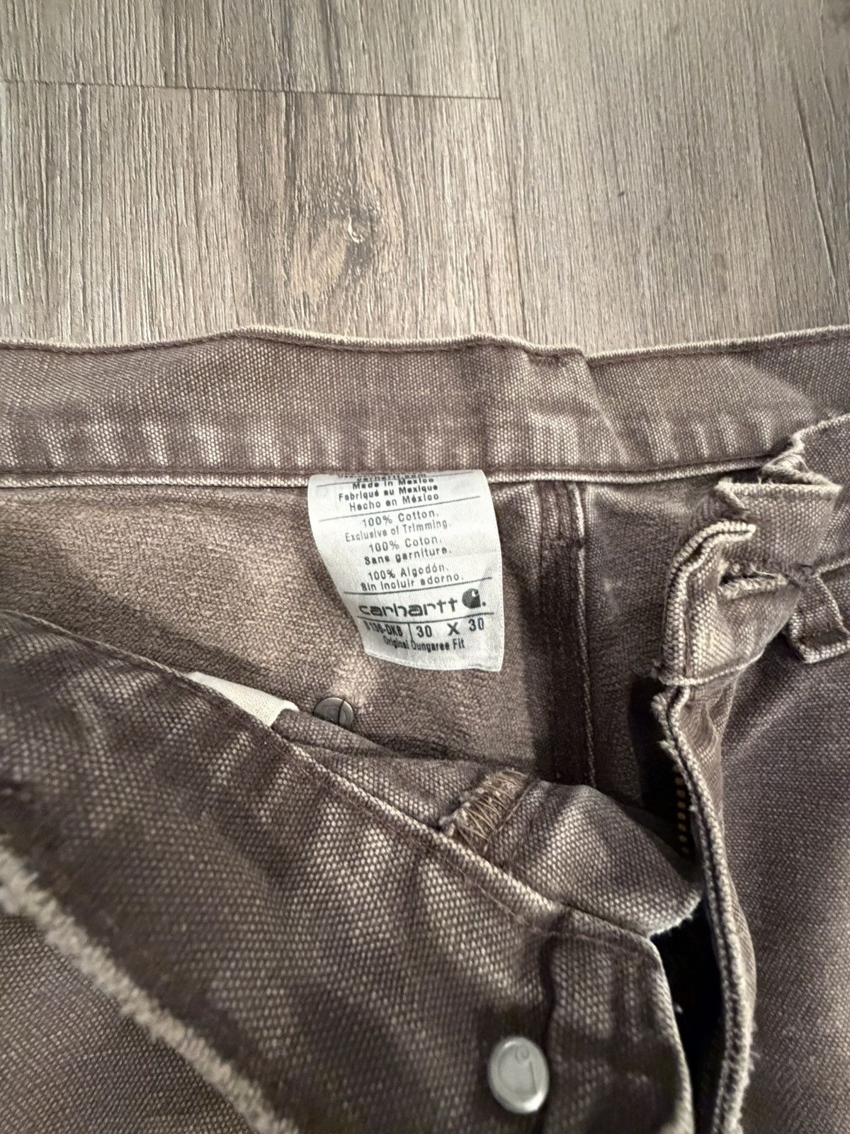 Carhartt Brown Carhartt Double Knee carpenter Pants (30x30) Size US 30 / EU 46 - 2 Thumbnail