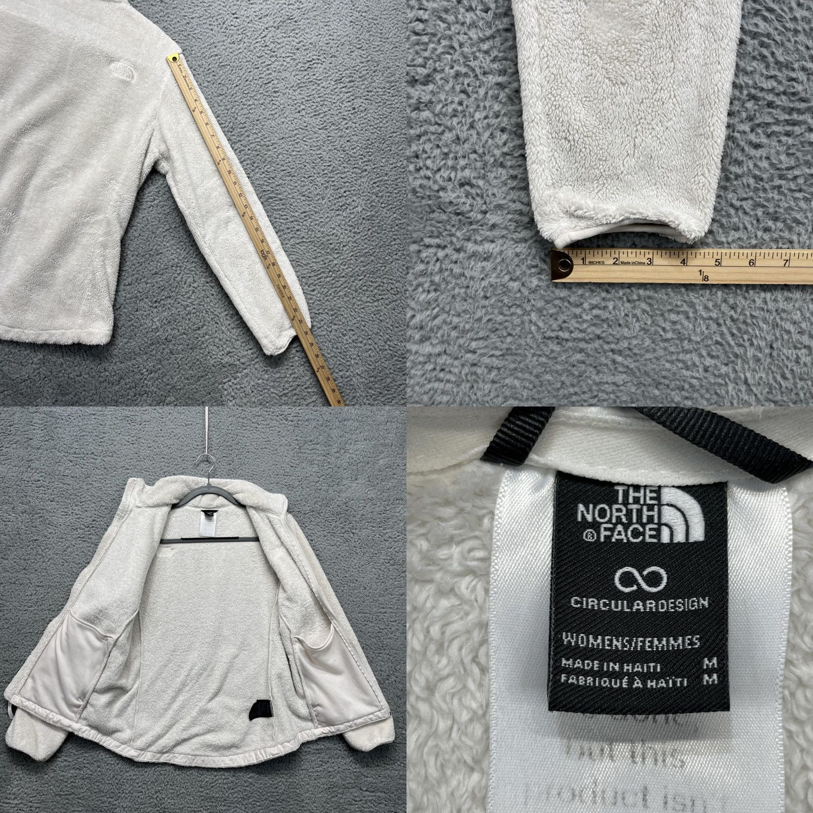 The North Face The North Face Jacket Womens Medium White Fleece Deep Pile Plush Full Zip Size M / US 6-8 / IT 42-44 - 9 Thumbnail