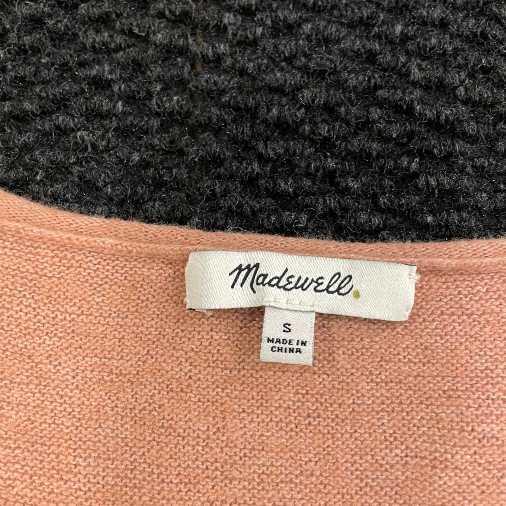 Madewell Madewell Women Pink Viscose Nylon Merino Wool Blend Knit Scoop Neck Sweater Dolman Long Sleeve Regular Size S Pullover Size S / US 4 / IT 40 - 2 Thumbnail