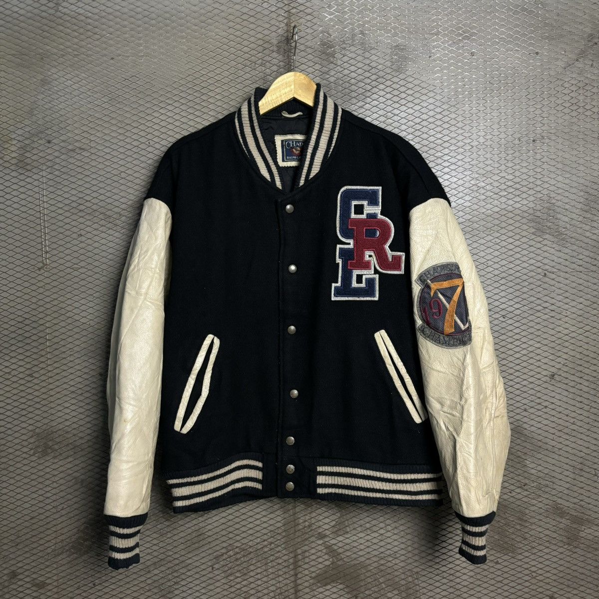 Polo Ralph Lauren Leather Varsity Jacket | Grailed