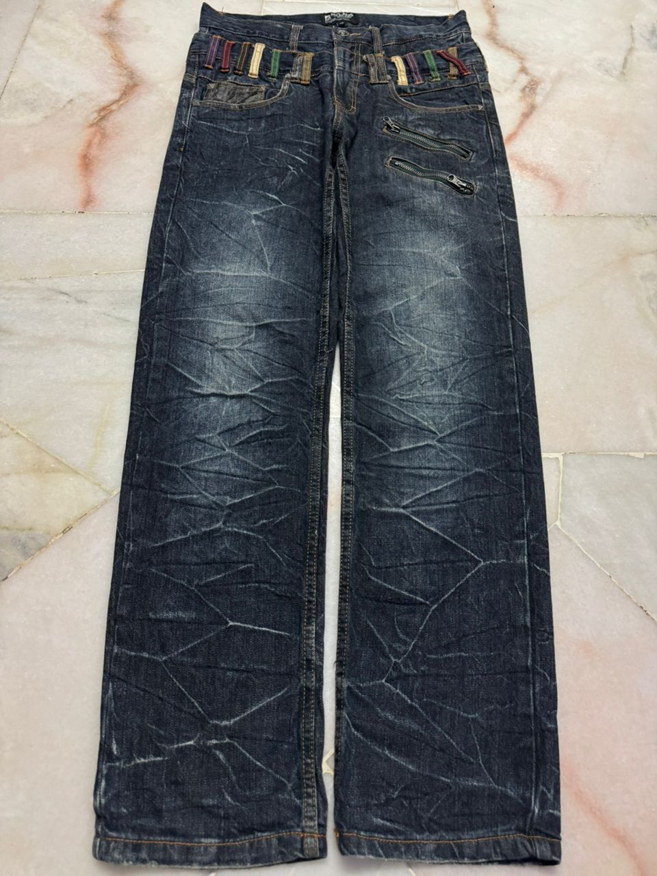 Undercover 💥Double Waist💥Insane Nylus Clawmark Zipper Style Dark Jeans Size US 29 - 21 Thumbnail