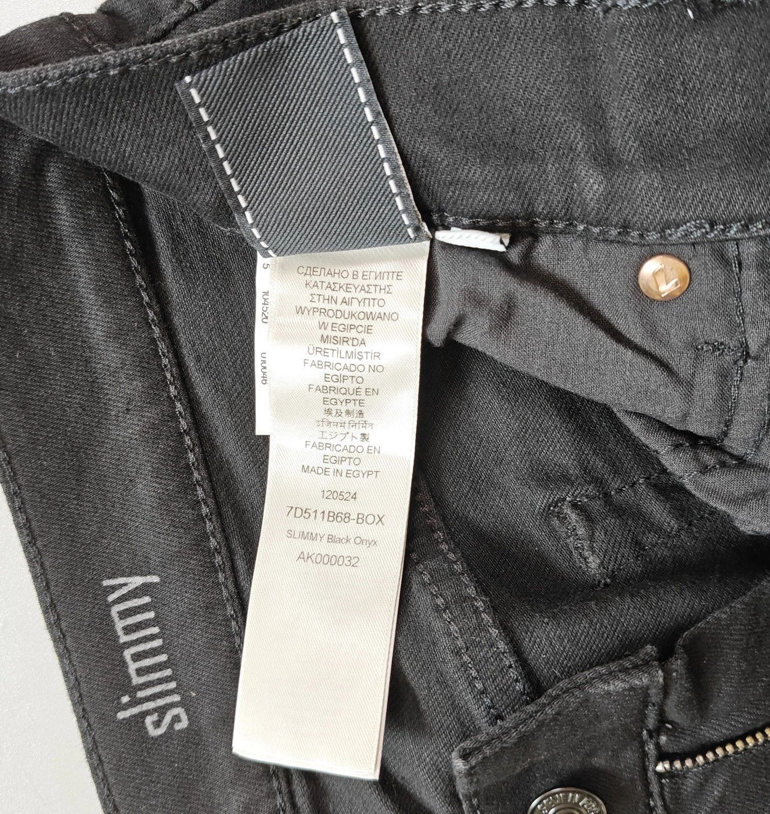 7 For All Mankind 7 For All ManKind slimmy Black Onyx Jeans T / 6036 Size US 31 - 8 Thumbnail