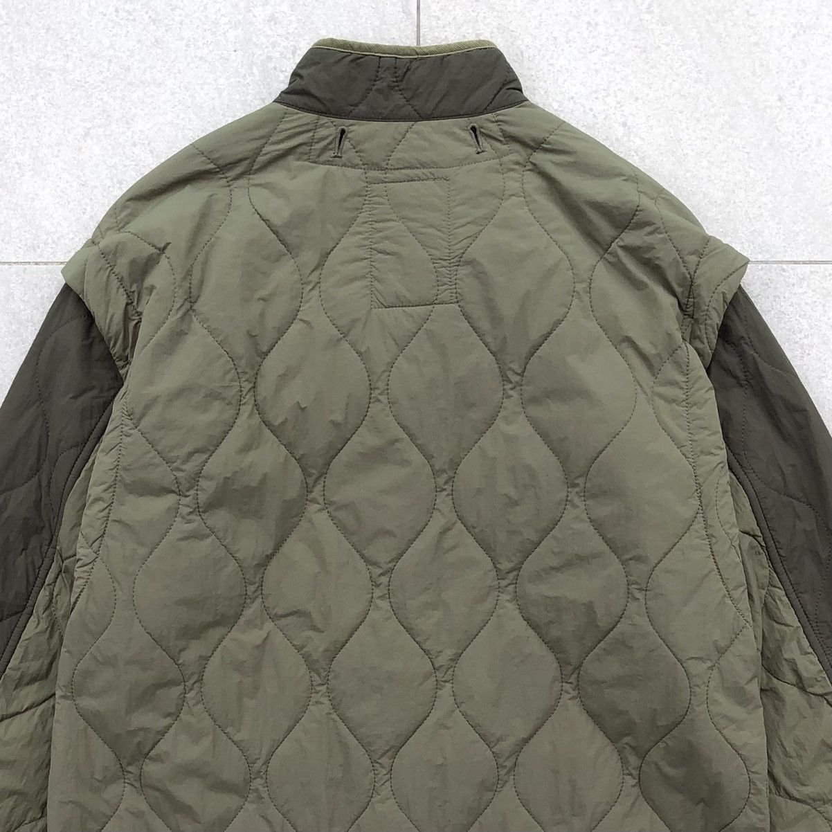 Japanese Brand Japanese Brand Quilted Lightwear Puffer Jacket Olive Green Size US L / EU 52-54 / 3 - 3 Thumbnail