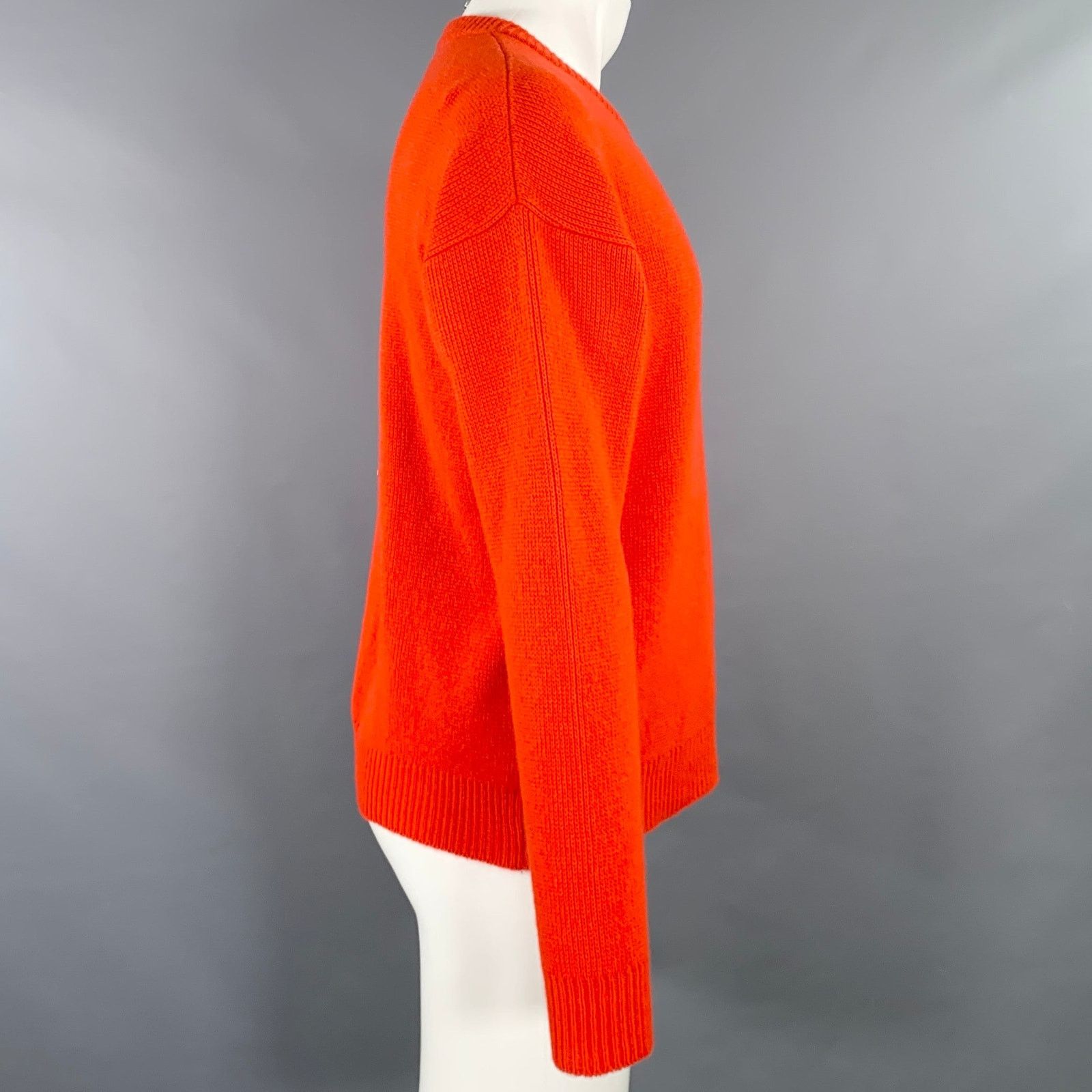 John Elliott JOHN ELLIOTT Size S Red Cashmere Crew Neck Sweater Size US S / EU 44-46 / 1 - 2 Thumbnail