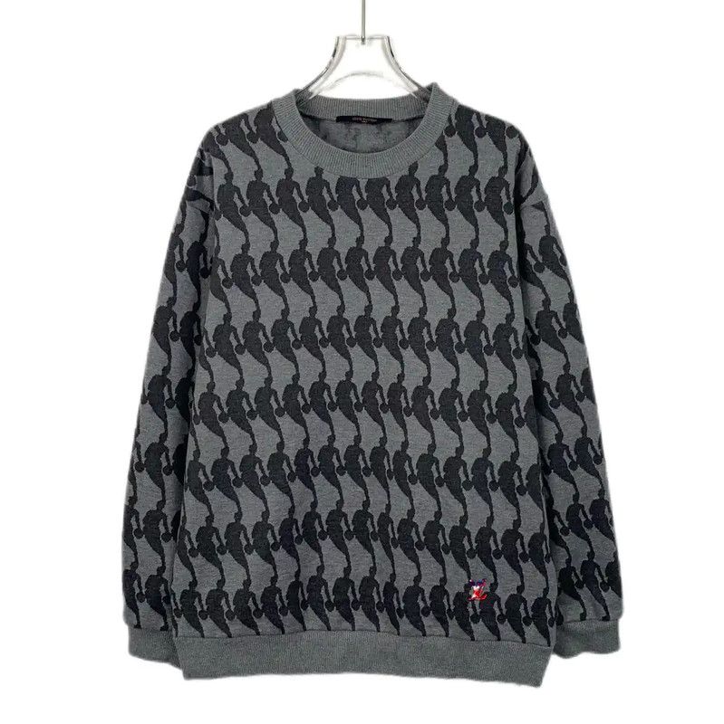 Louis Vuitton Louis Vuitton Gray Cotton Knit Sweater for Men 0089 Size US L / EU 52-54 / 3 - 1 Thumbnail