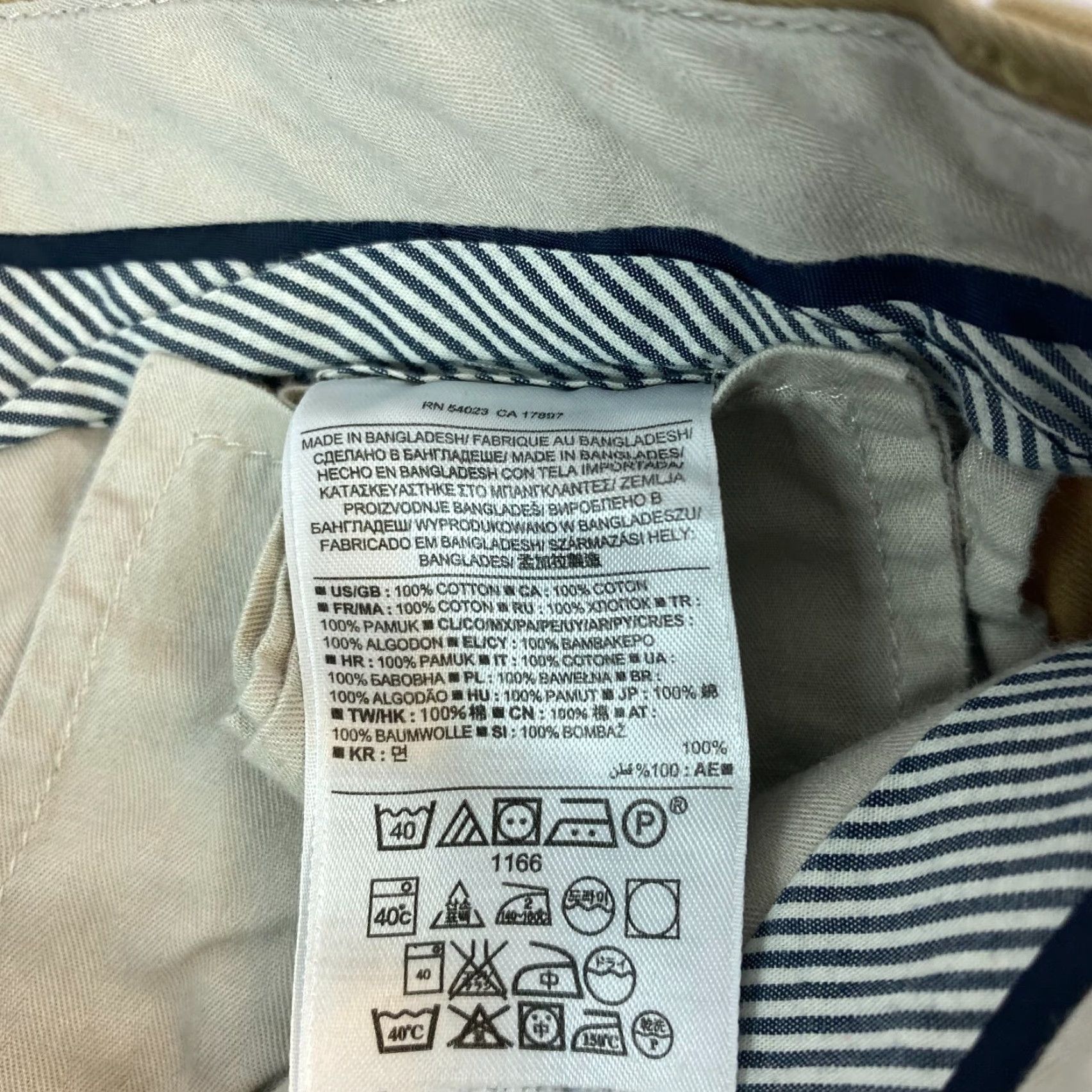 Banana Republic Banana Republic Emerson Chino Pants 30 X 32 Slim Straight Leg 100% Cotton Beige Size US 30 / EU 46 - 6 Thumbnail