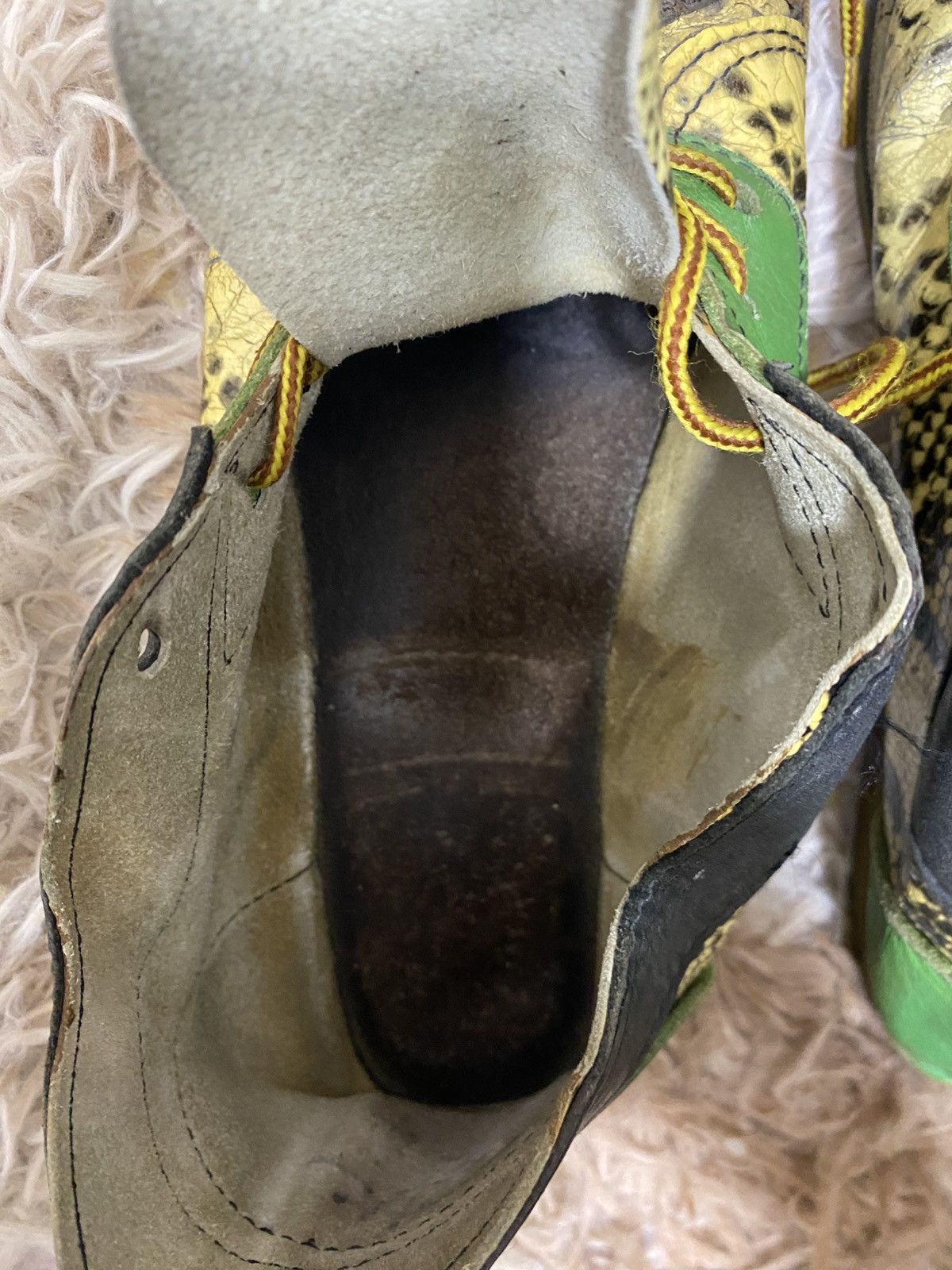 Other Custom Snakeskin-Style Leather Vibram Sole Lace-Up Shoes Size US 7.5 / EU 40-41 - 7 Thumbnail