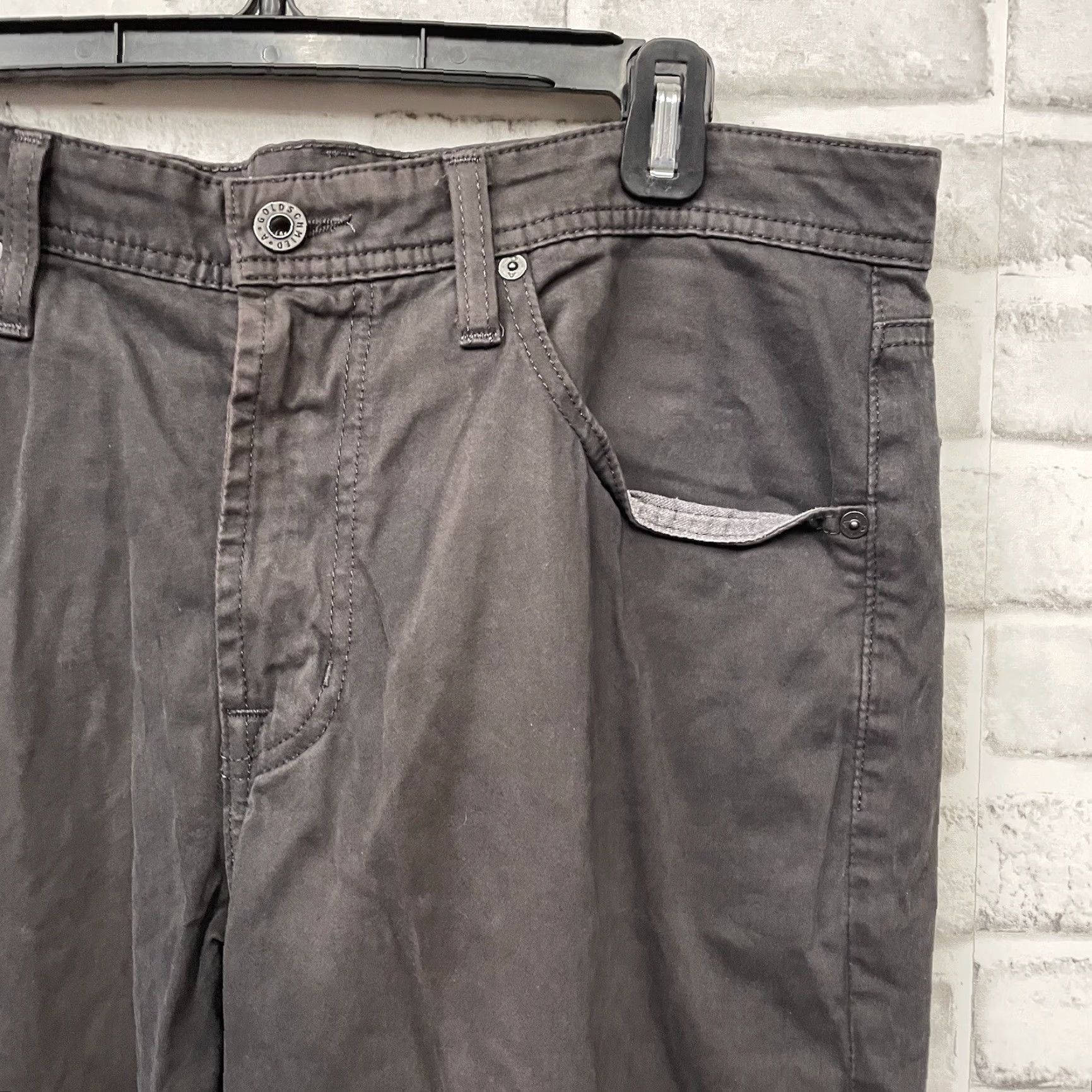 Vintage AG Adriano Goldschmied The Protege Straight Leg Pants Mens 34x31 Gray Dress Pants Size US 34 / EU 50 - 2 Thumbnail