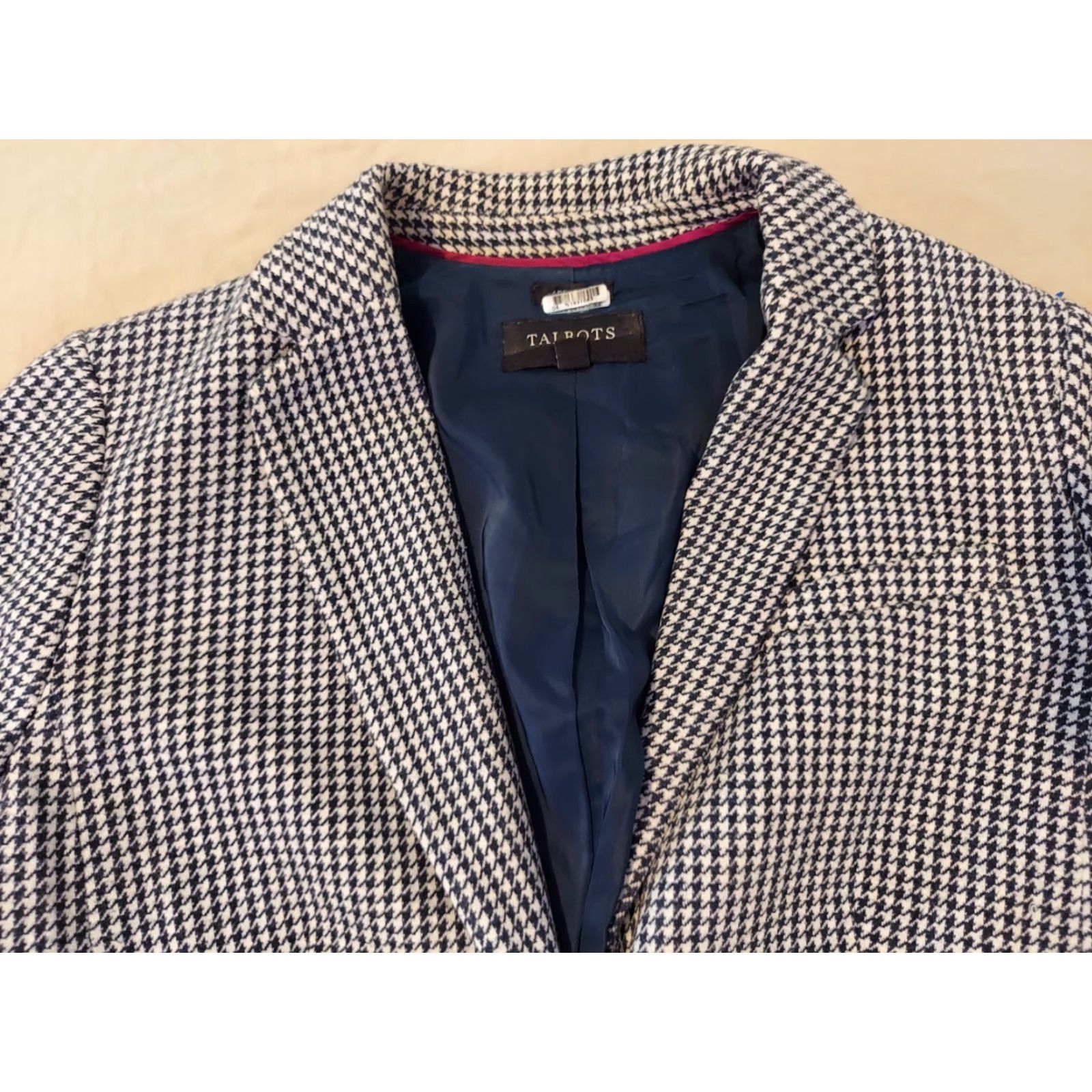 Talbots Womens Talbots Blazer Jacket 6P Petite Gray Cotton Womens, Blazer, 6P, Gray, Talbots, Petite, Basic Jacket, 6P Womens, Cotton, Gray, Jacket Size M / US 6-8 / IT 42-44 - 2 Thumbnail