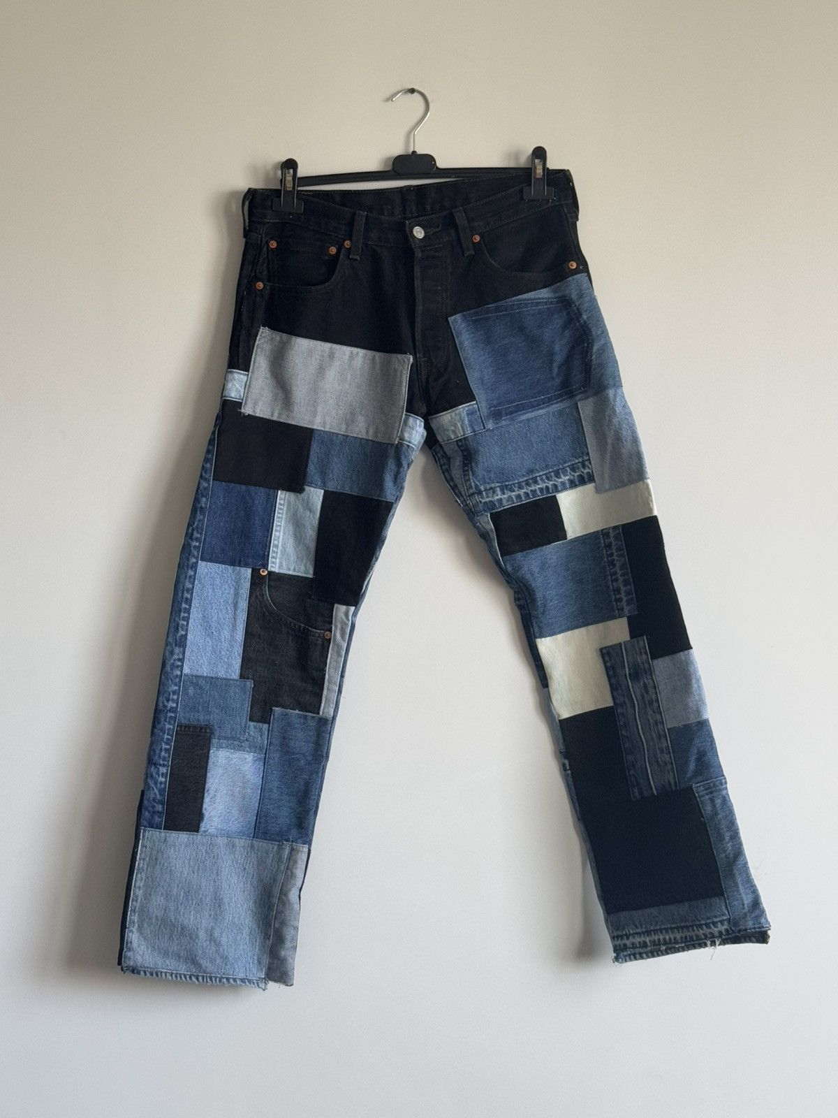 Levi's Custom recycled Levis jeans patchwork denim Size US 32 / EU 48 - 1 Thumbnail