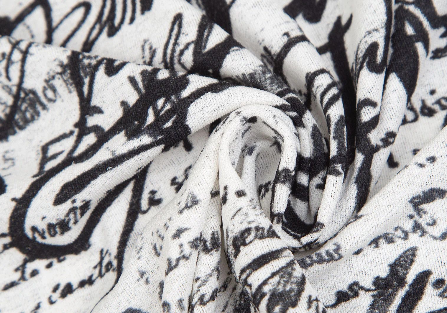 Jean Paul Gaultier Polyester Snap Button Shirt in Black and White, Size 48 Size US M / EU 48-50 / 2 - 16 Thumbnail