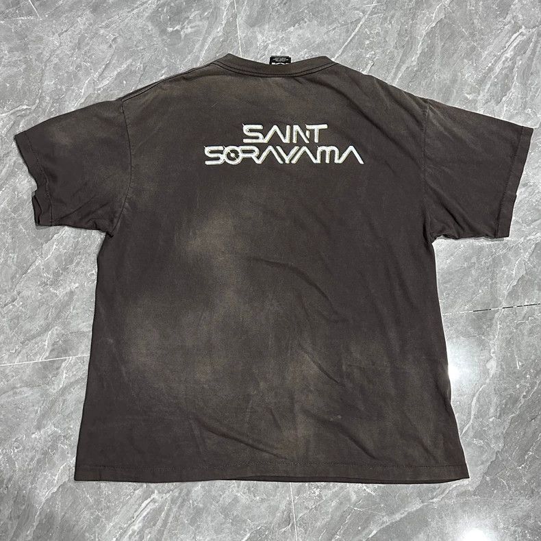 Saint Michael Saint Michael Washed black short sleeved shirt Size US XXL / EU 58 / 5 - 2 Thumbnail