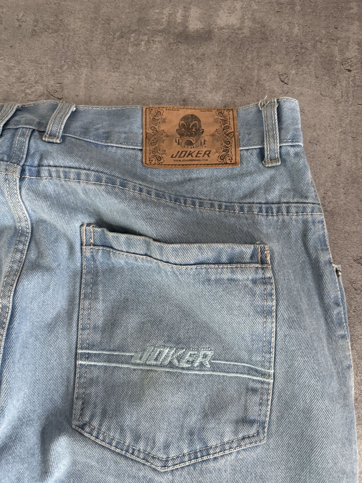 Rap Tees × Vintage Joker Hip Hop Brand baggy jeans denim wide leg logo rap Size US 38 / EU 54 - 3 Thumbnail