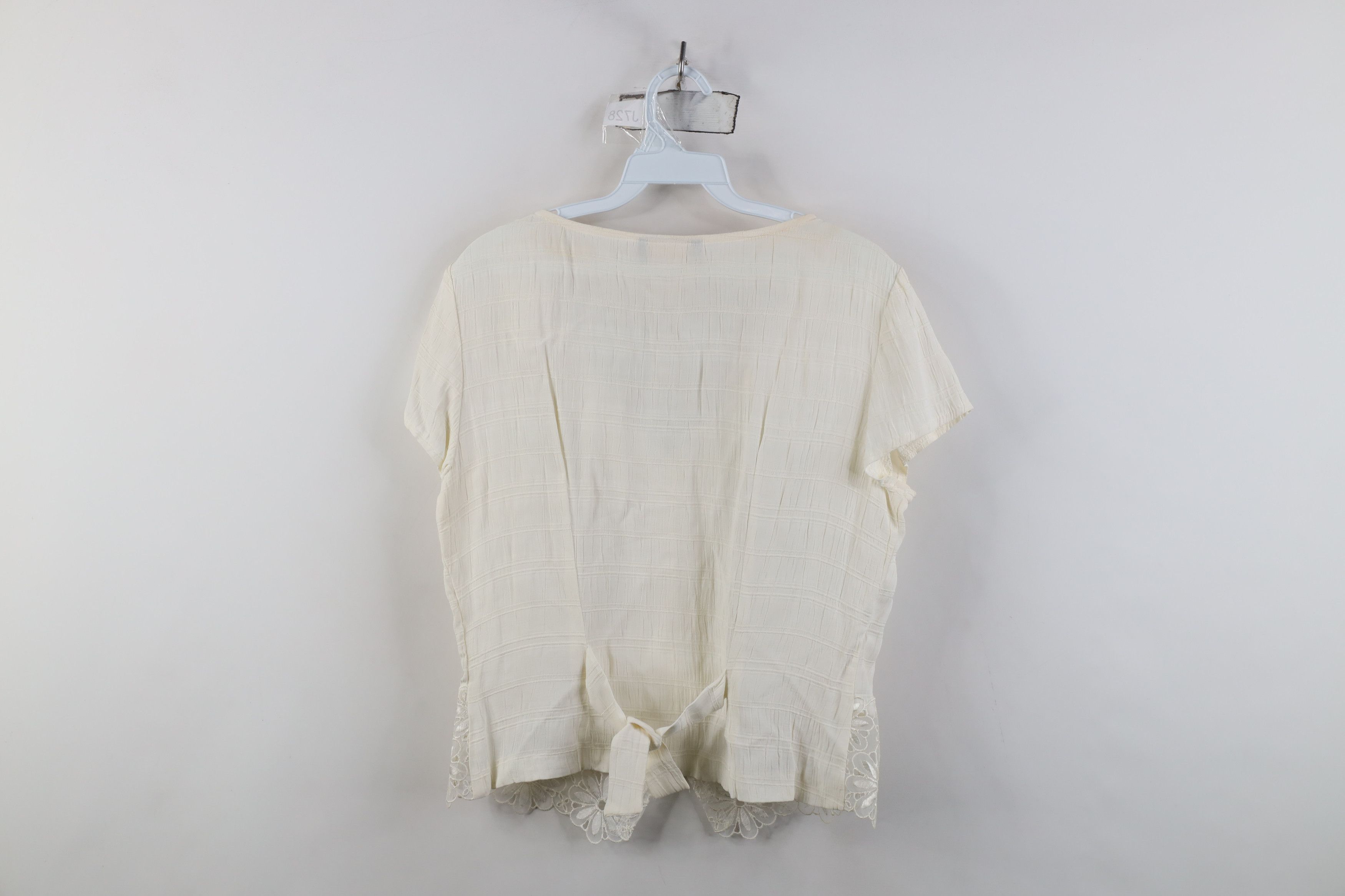 Vintage Vintage 90s Babydoll Cropped Flower Bella Fairy Button Shirt Size M / US 6-8 / IT 42-44 - 11 Thumbnail