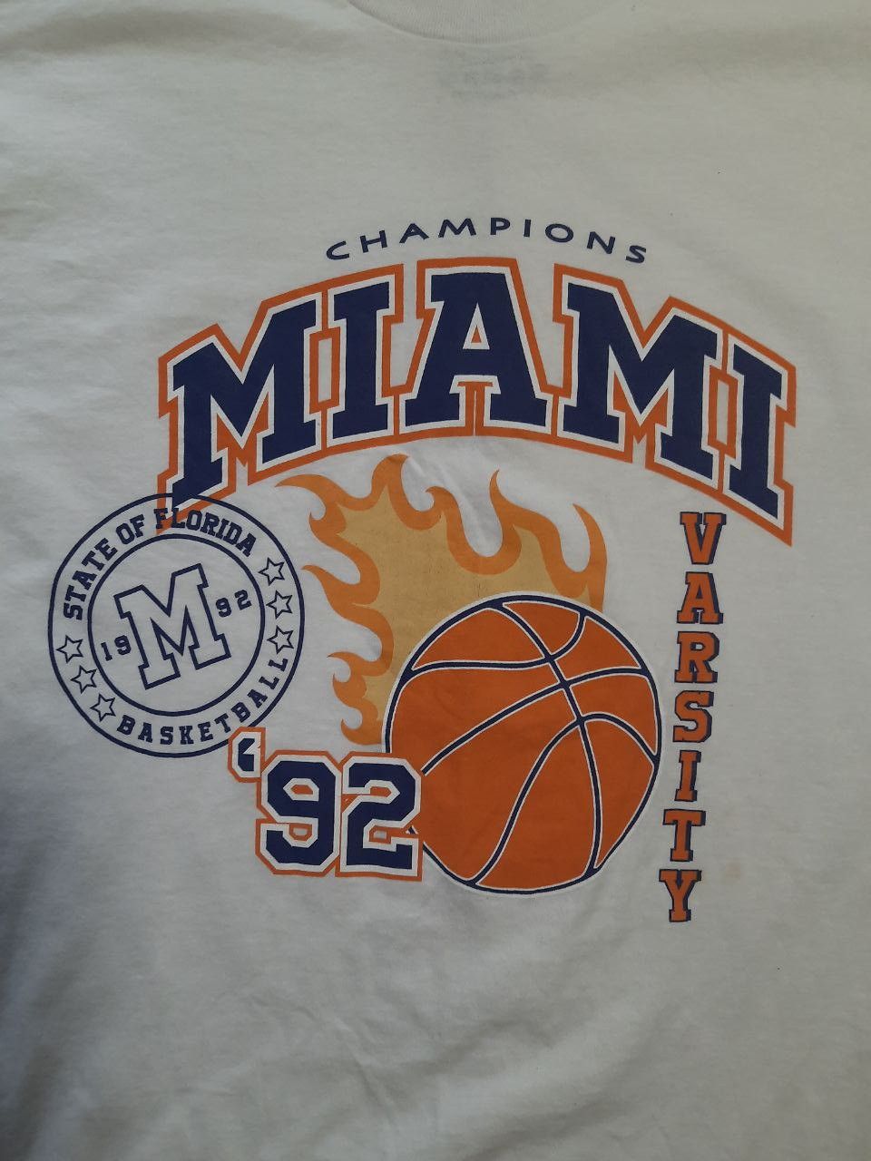 NBA × Vintage Vintage Supply MIAMI VARSITY T-Shirt Big logo Size US M / EU 48-50 / 2 - 6 Thumbnail