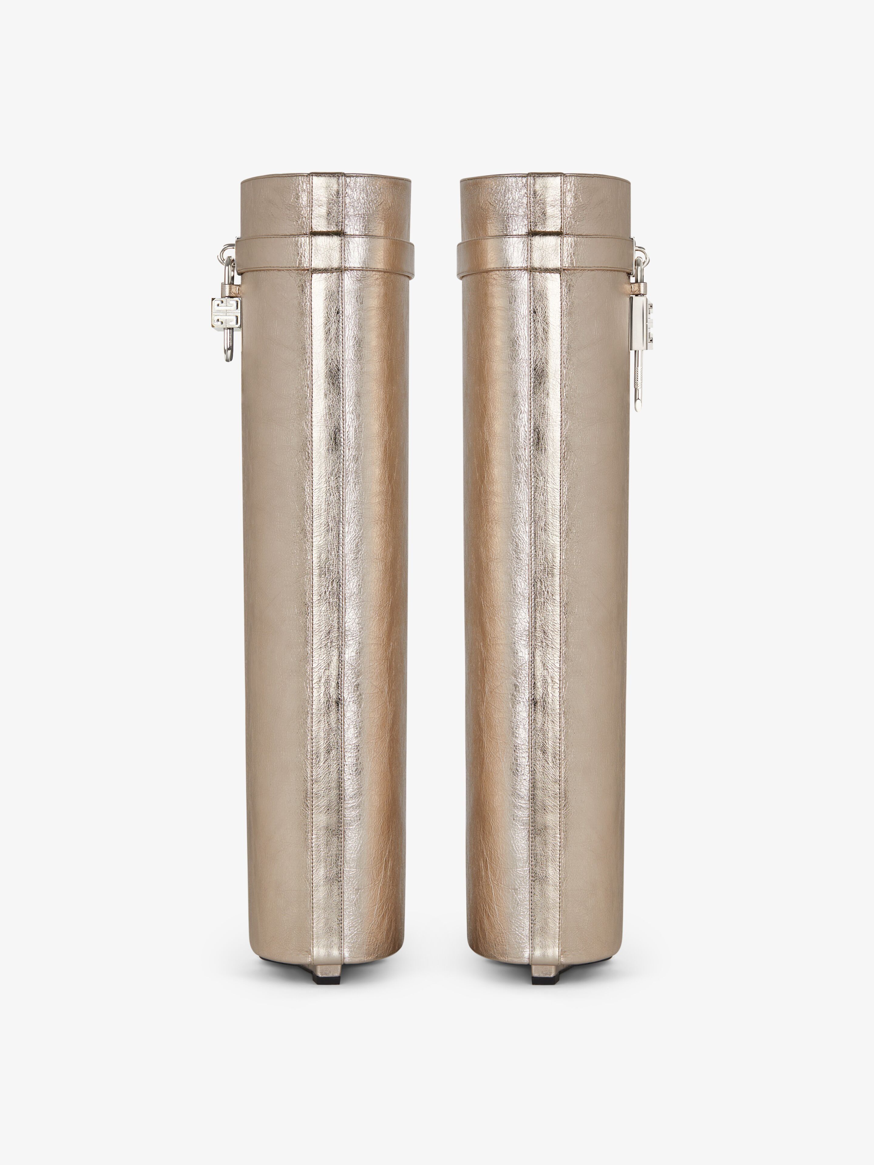 Givenchy o1srvl11e0525 Shark Lock Pant Boots 90mm in Dusty Golden Size US 6.5 / IT 36.5 - 7 Thumbnail