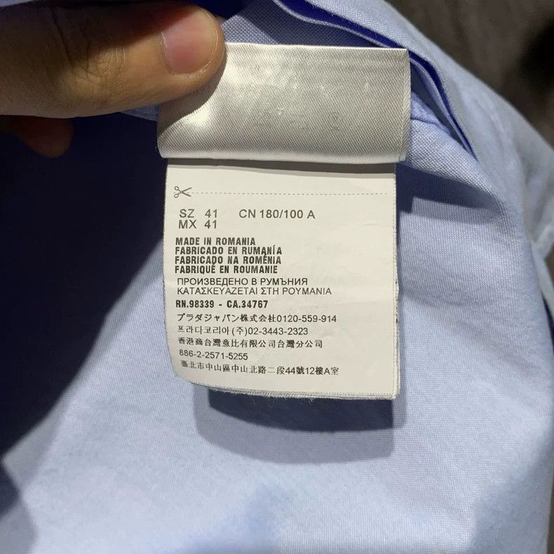 Prada Prada Size 41 Light-colored simple shirt 2501-Nextarrow Size US XXS / EU 40 - 5 Thumbnail