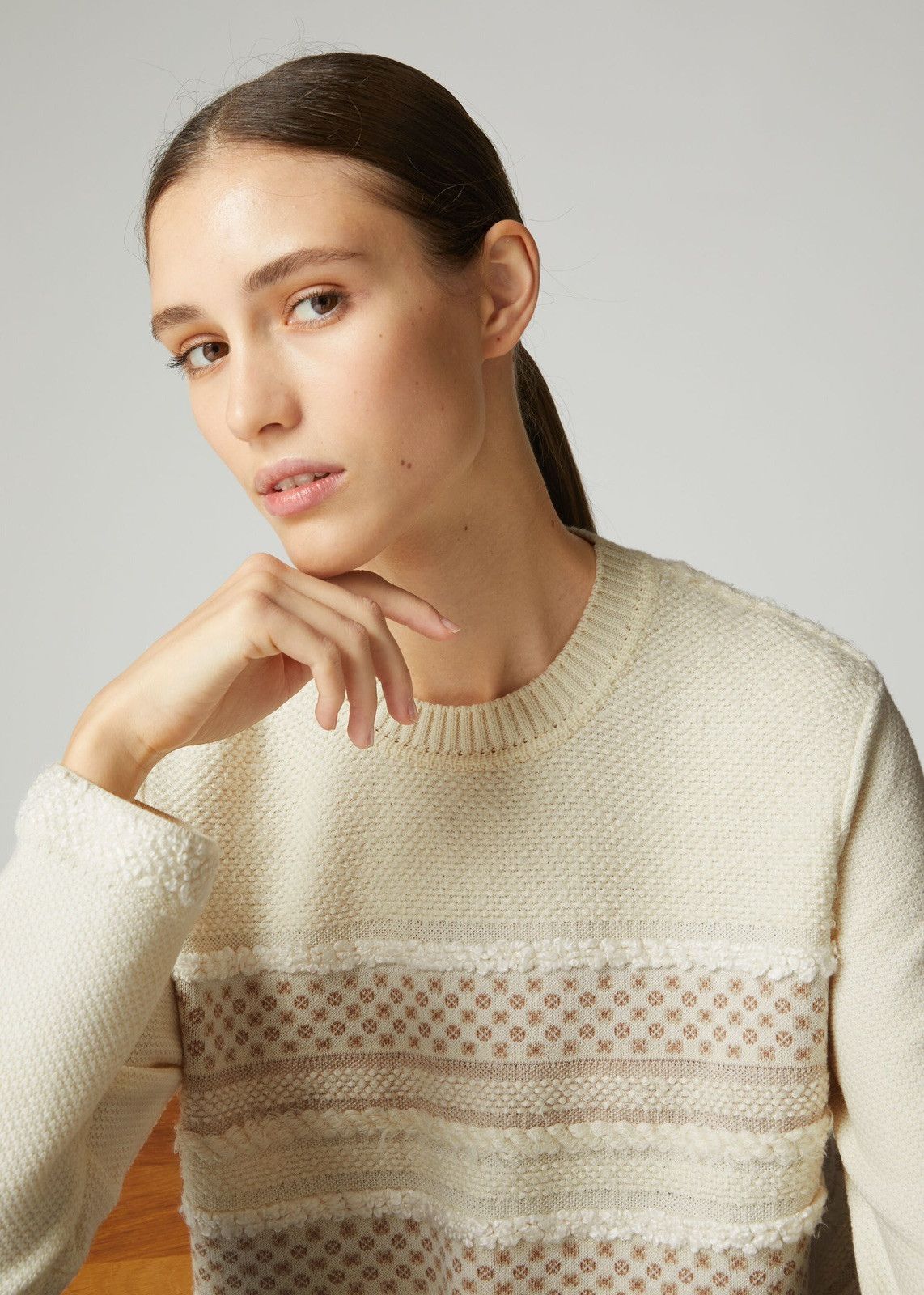 Loro Piana o1srvl11e0125 Kingham Patch Sweater in Multicolor Size L / US 10 / IT 46 - 4 Thumbnail