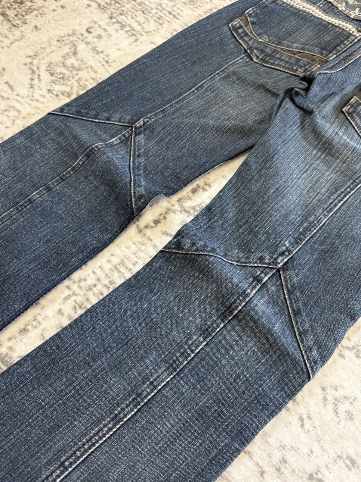 Japanese Brand Hideaways Nicole Japan Paneled Aztec Jeans Size US 30 / EU 46 - 18 Thumbnail