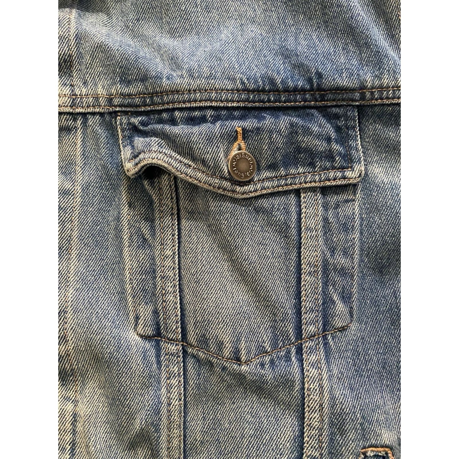 Wrangler VINTAGE Wrangler Hero Denim Trucker Jean Jacket Mens Large Blue Denim Jacket Casual Western 90s Cowboy Size US 33 - 7 Thumbnail