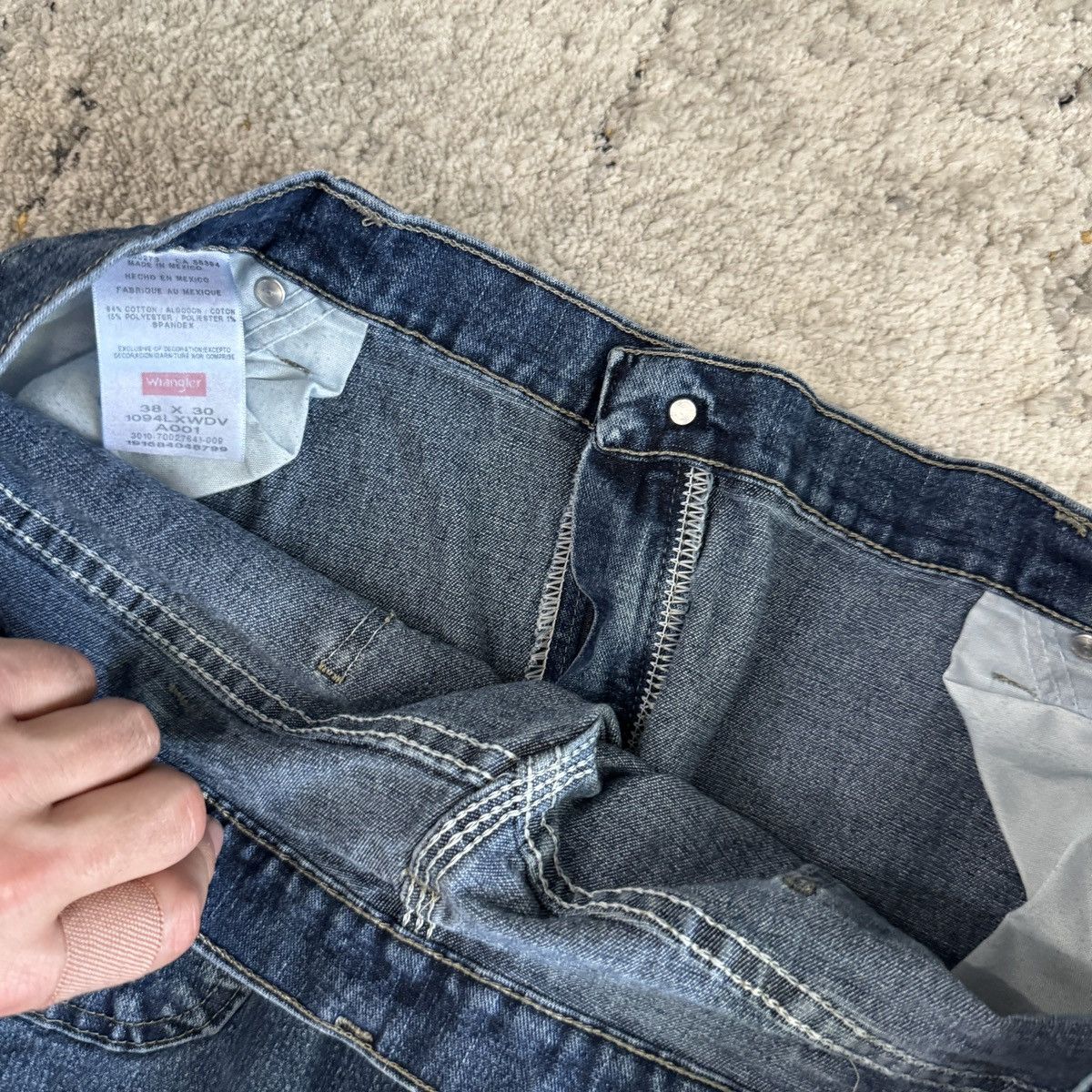 JNCO × Vintage × Wrangler Vintage Y2K Wrangler baggy wide leg JNCO style carpenter Size US 36 / EU 52 - 4 Thumbnail