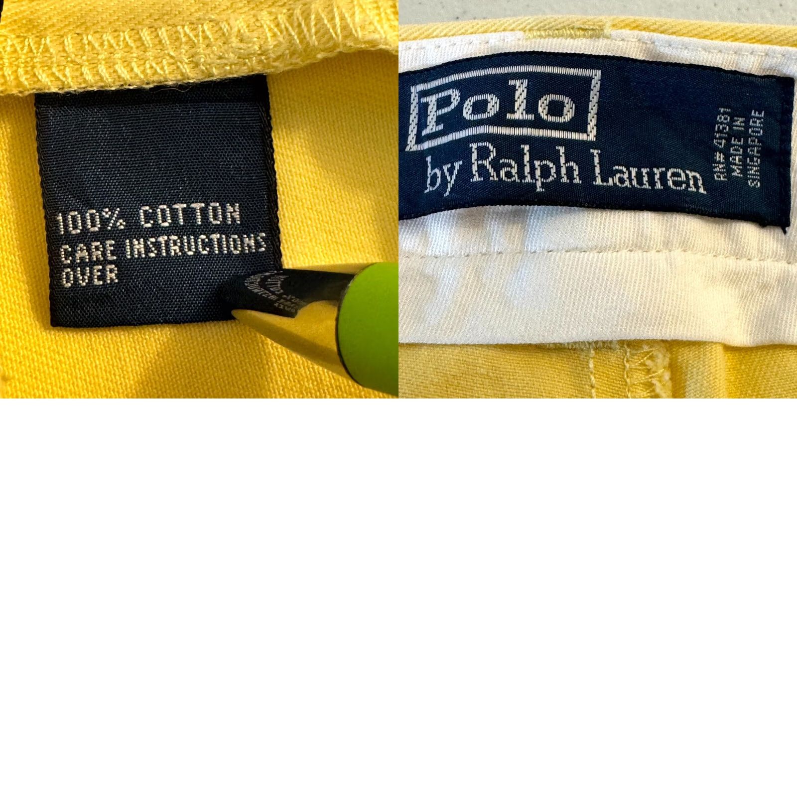 Polo Ralph Lauren Polo Ralph Lauren Chino Pants Men’s 33 x 34 Flat Front Mid-Rise Yellow Cotton Pants Size US XS / EU 42 / 0 - 9 Thumbnail