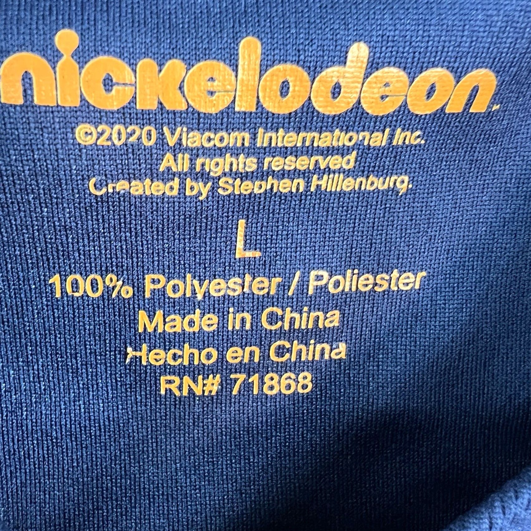 Nickelodeon Nickelodeon SpongeBob Jersey Shirt Womens Juniors L Blue 90s Cartoon Retro Button-Up Size L / US 10 / IT 46 - 4 Thumbnail