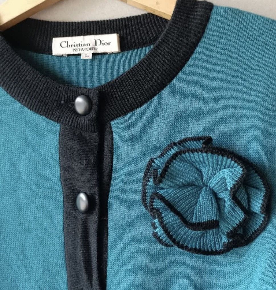 Christian Dior Monsieur Christian Dior Blue Blouse Size L / US 10 / IT 46 - 2 Thumbnail