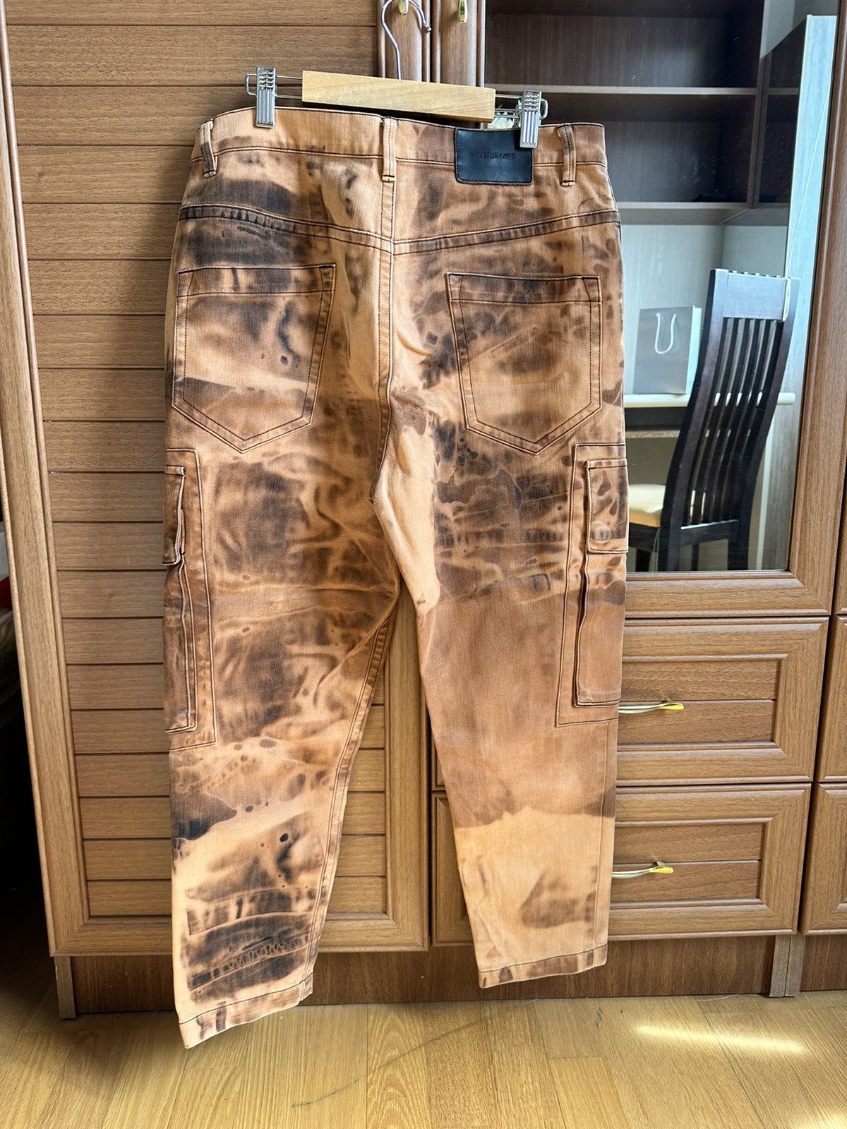 Helmut Lang Extremely Rare Helmut Lang Cargo Jeans Acid Wash Size US 29 - 2 Thumbnail