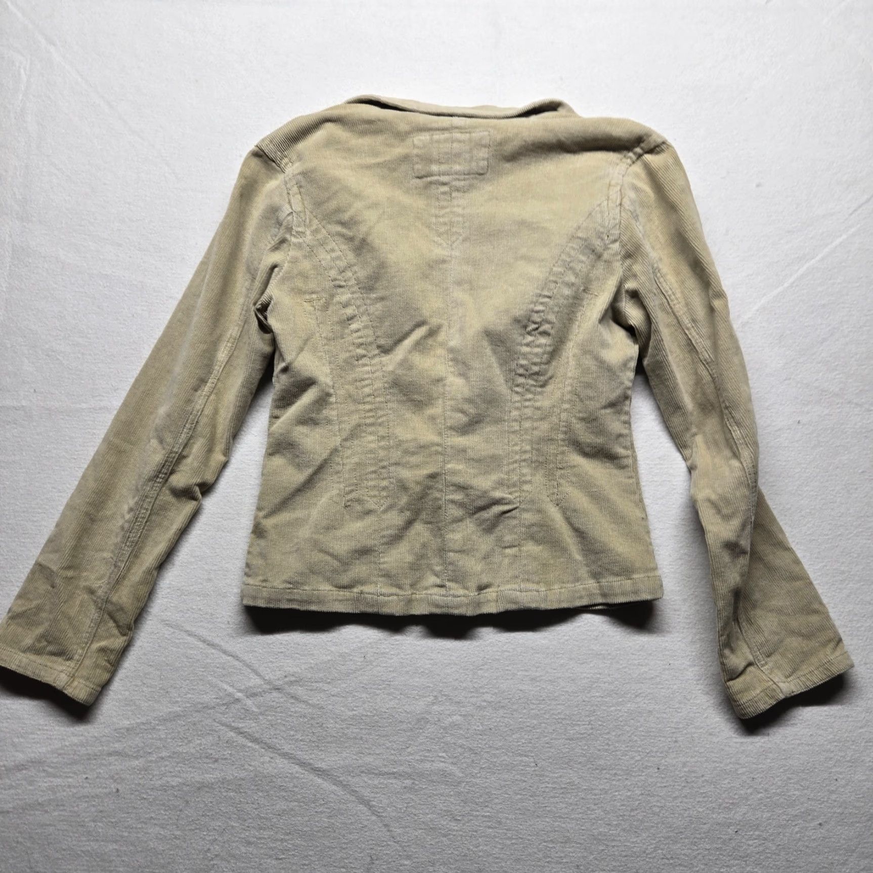 Vintage No Boundaries Tan Jacket Coat Lightweight knit Women Juniors M Medium 7/9 Size M / US 6-8 / IT 42-44 - 7 Thumbnail