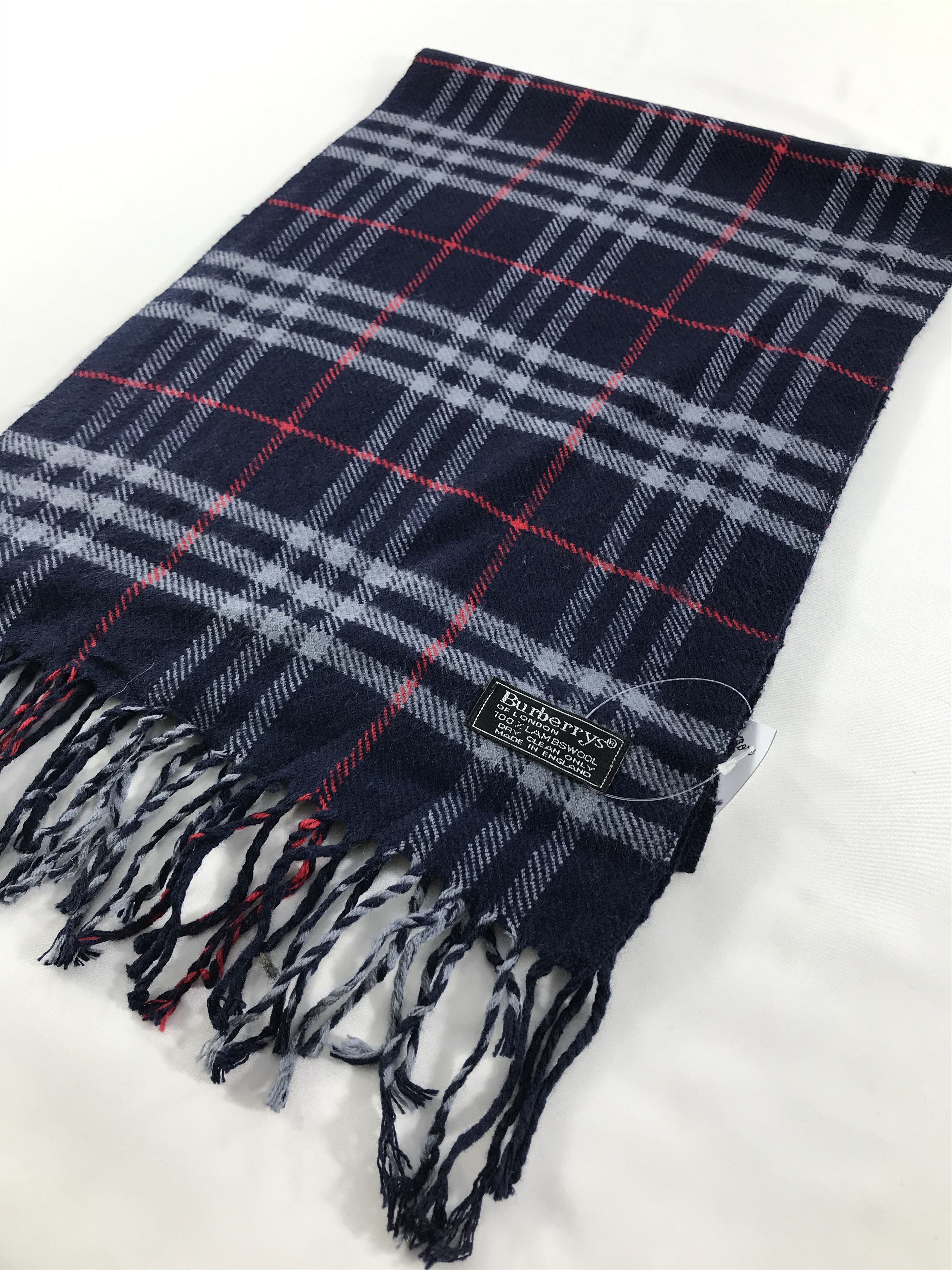 Burberry × Vintage Burberry Scarf / Muffler / Neckwear - WW2616 Size ONE SIZE - 3 Thumbnail