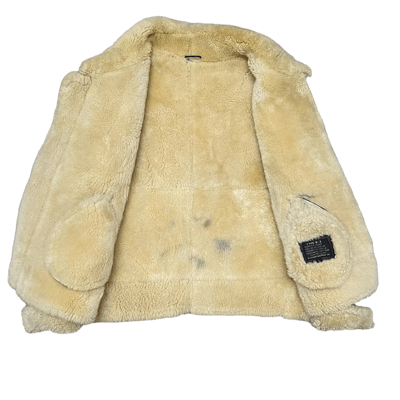 Leather Vintage B3 by Gleeman Military Sheepskin Coat Shearling Size US L / EU 52-54 / 3 - 7 Thumbnail