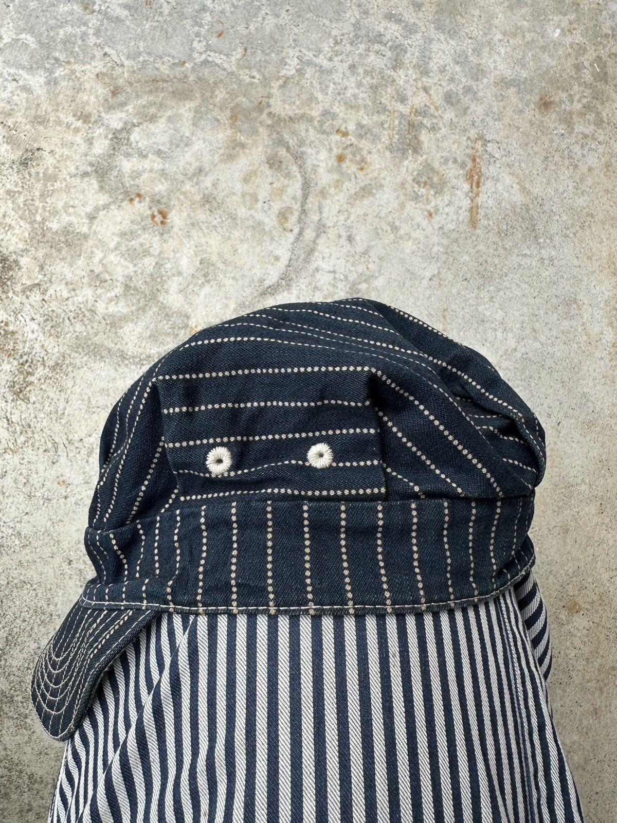 Sugar Cane Union Stifel Striped Newboys wabash conductor kountry cap Size ONE SIZE - 4 Thumbnail