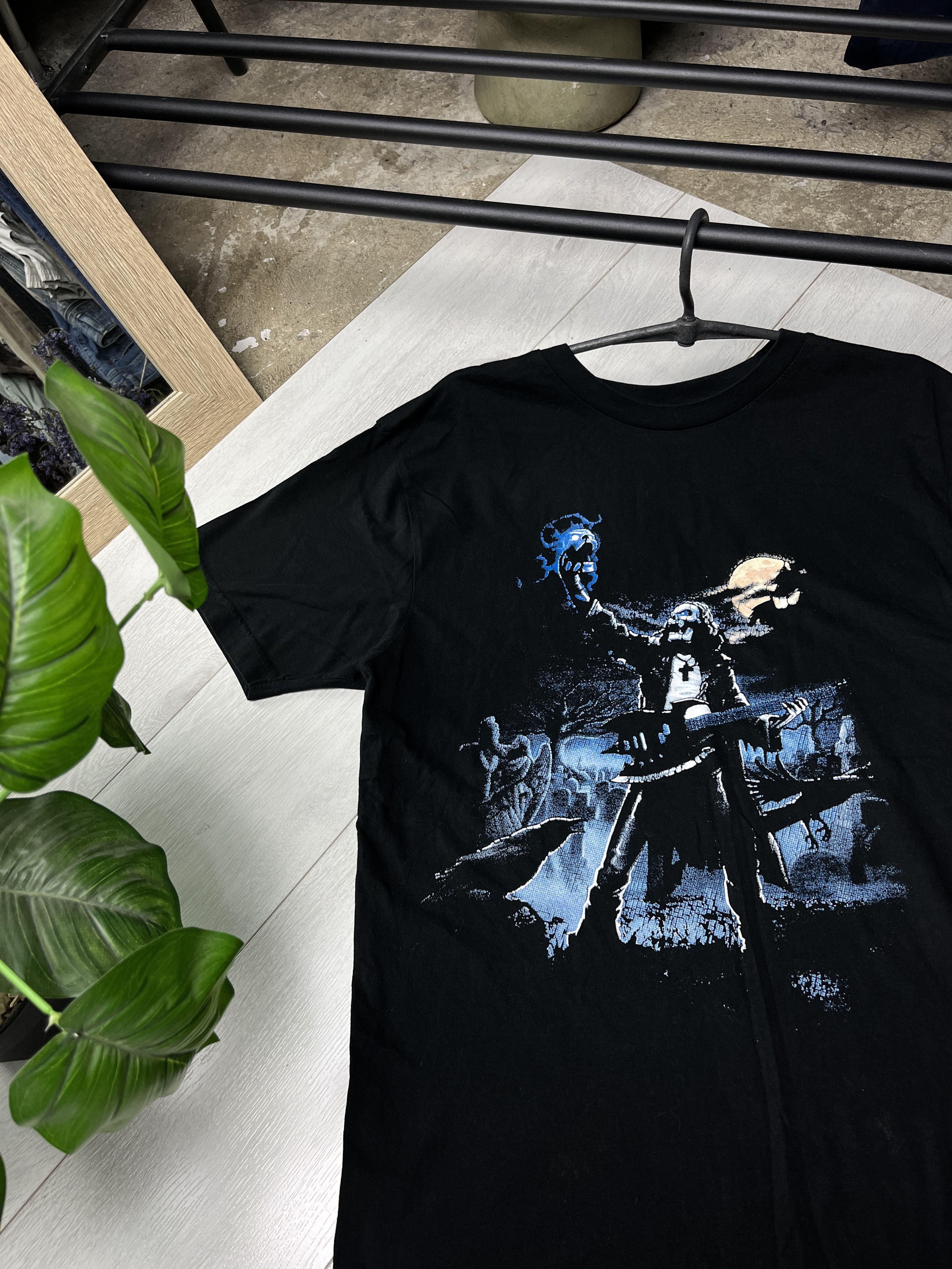 Vintage 2000s IRON MAIDEN "EDDIE" BLUE GRAPHIC TEE - № 879 Size US L / EU 52-54 / 3 - 2 Thumbnail