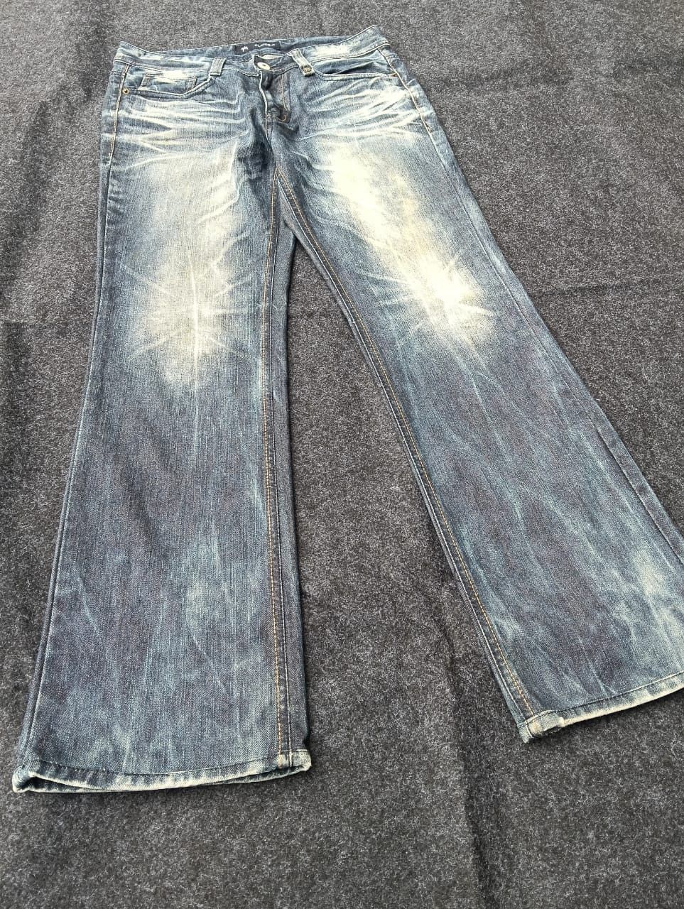 Jean CLRIDE.N Flare Jeans–Rare Korean Y2K Streetwear Denim Size US 31 - 1 Thumbnail