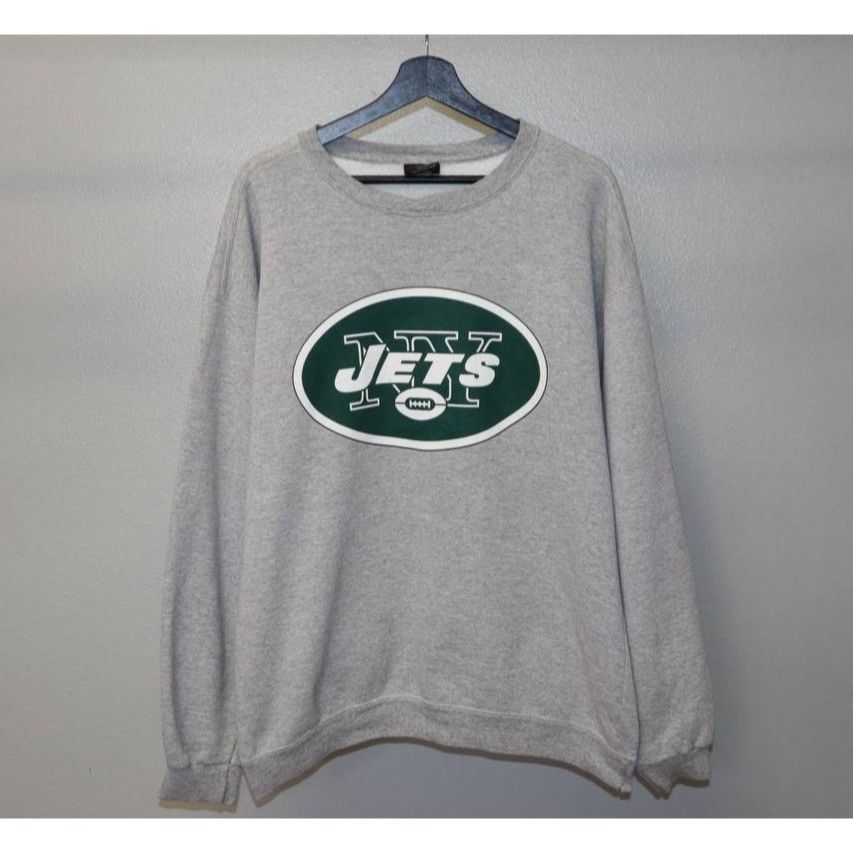 Starter Vintage Starter NY Jets NFL Sweatshirt Men's L Gray 90s Size US L / EU 52-54 / 3 - 1 Thumbnail