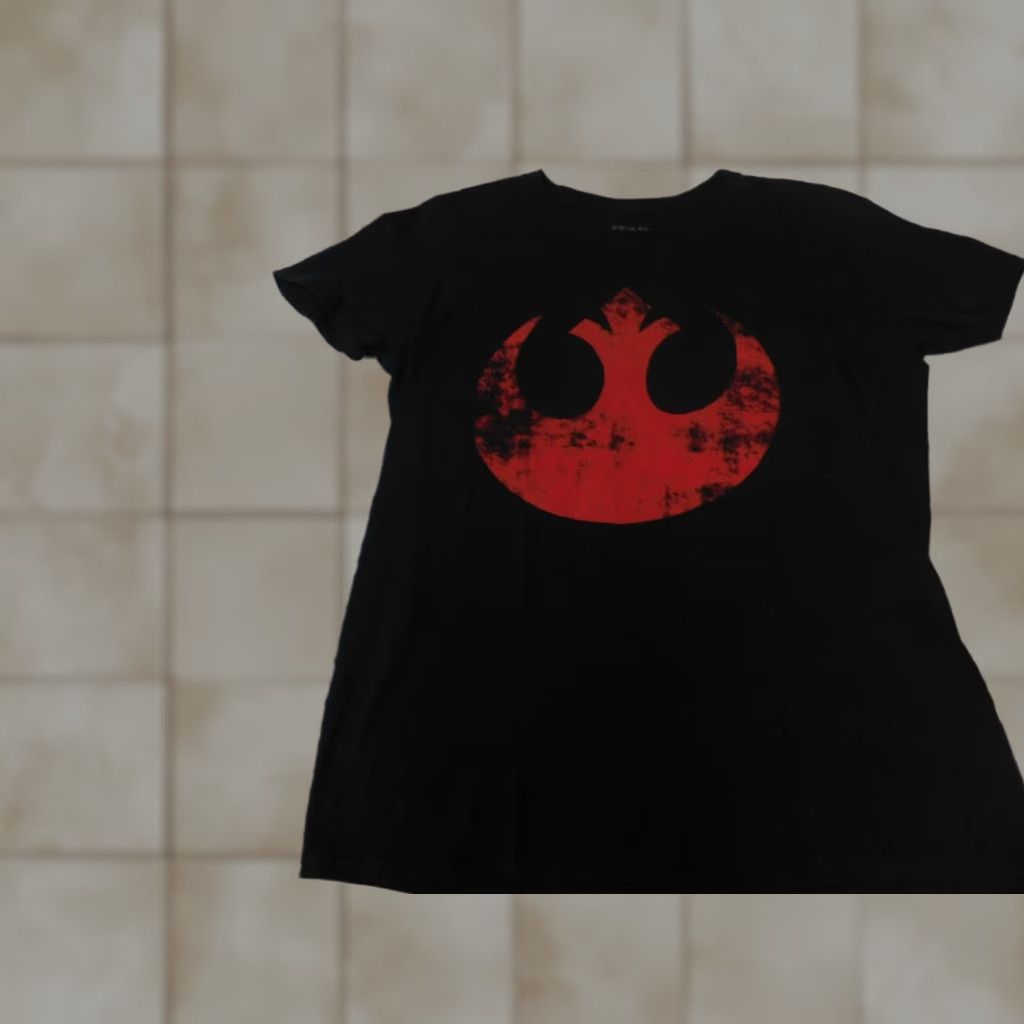 Star Wars Star Wars Shirt Mens Small Black Darth Vador Star Wars Logo Knit Cotton T-Shirt Short Sleeve Crew Neck Breathable 90s Theme Regular Men Size US S / EU 44-46 / 1 - 1 Thumbnail