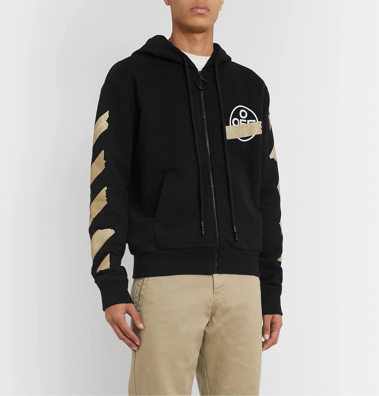 Off-White Black Tape Arrows Logo Zip Hoodie Size US XXL / EU 58 / 5 - 4 Thumbnail