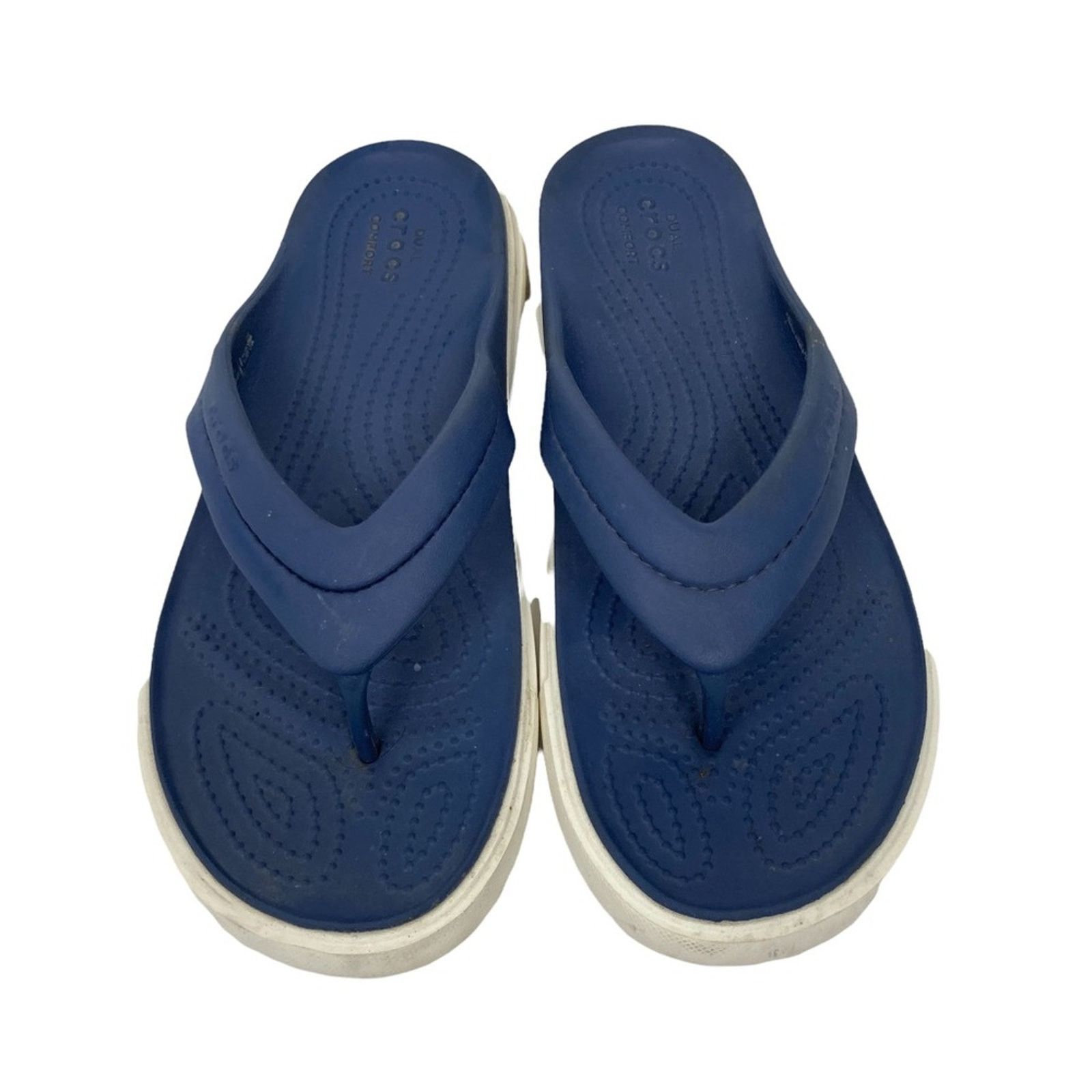 Crocs Crocs Navy Blue Flip Flop Sandals Sz 7 Size US 7 / IT 37 - 2 Thumbnail