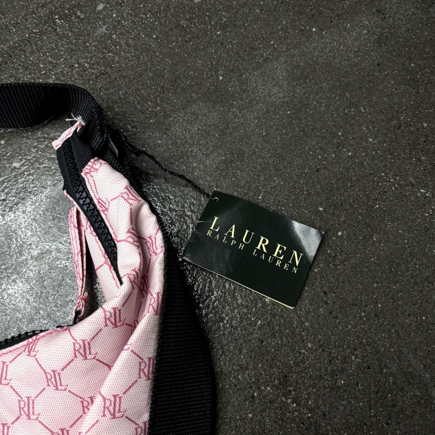 Ralph Lauren Lauren Ralph Lauren Shoulder Bag Womens Medium Pink Monogram Canvas Zip Buckle Size ONE SIZE - 2 Thumbnail